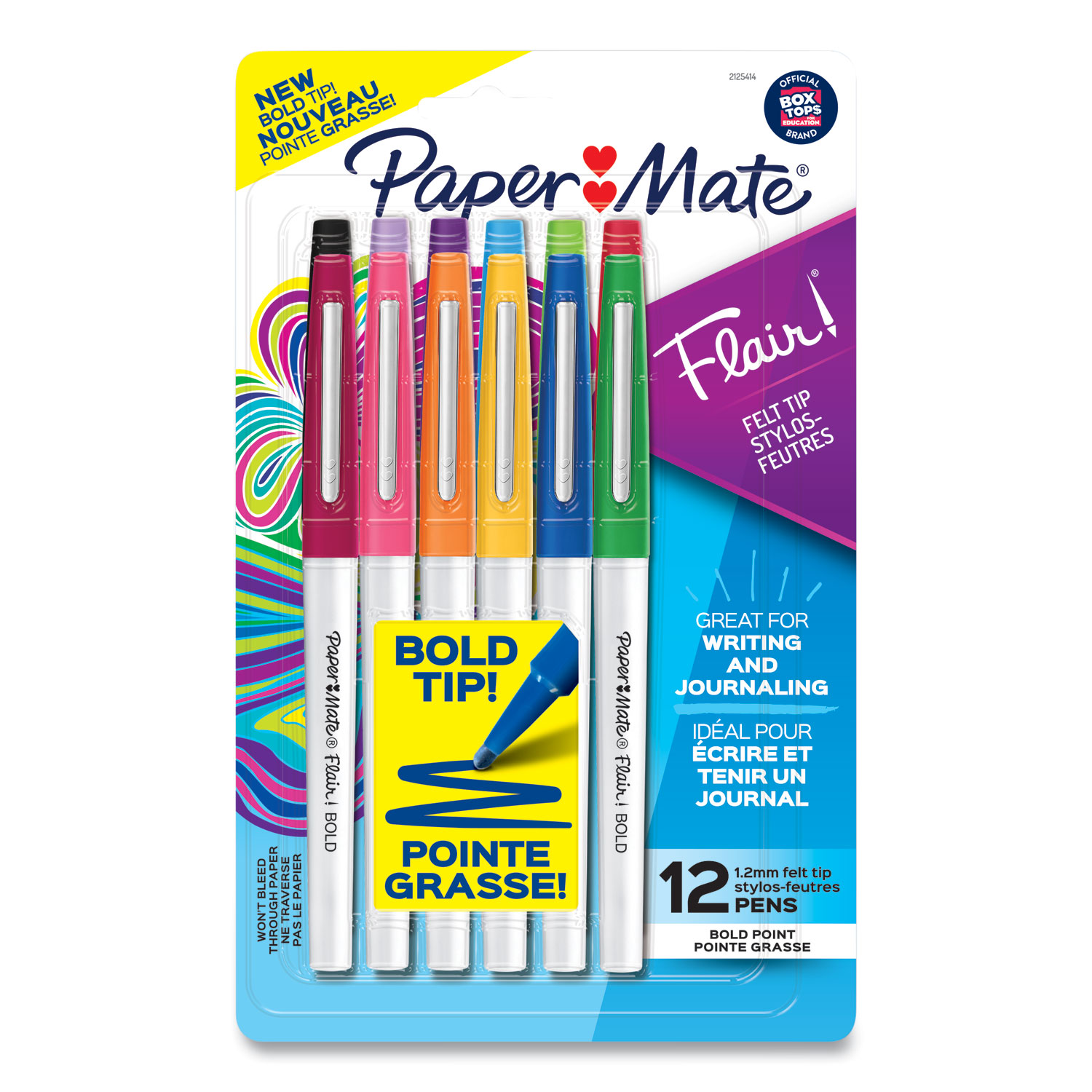 Flair Felt Tip Porous Point Pen, Stick, Medium 0.7 mm, Assorted Ink and  Barrel Colors with Retro Accents, 6/Pack - BOSS Office and Computer Products