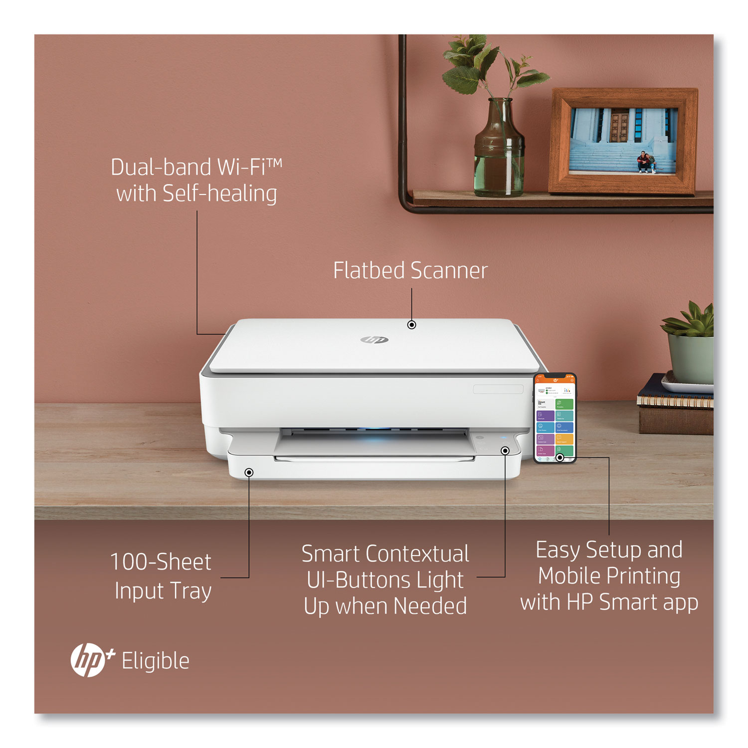 Hp Envy 6055e All In One Printer With Months Free Ink Through Hp Plus Meijer Ph 1712