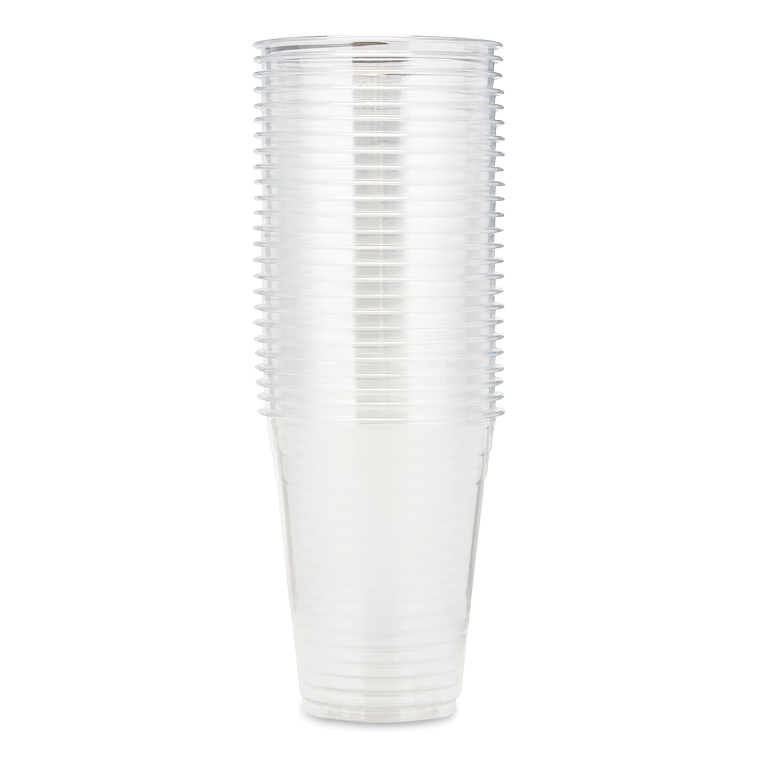 DIXIE 16 oz. Clear Disposable Plastic Cups, PETE, 25/Sleeve, 20