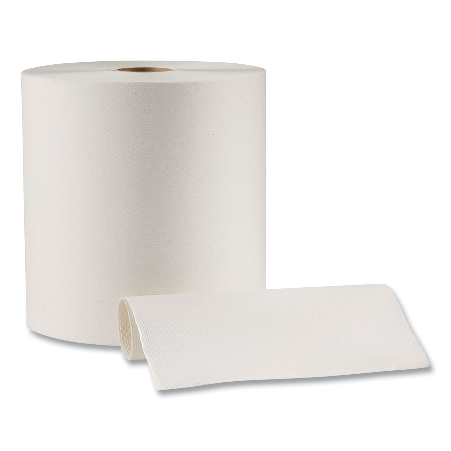 8 x 350' White Hardwound Paper Towel Roll - 12/Case