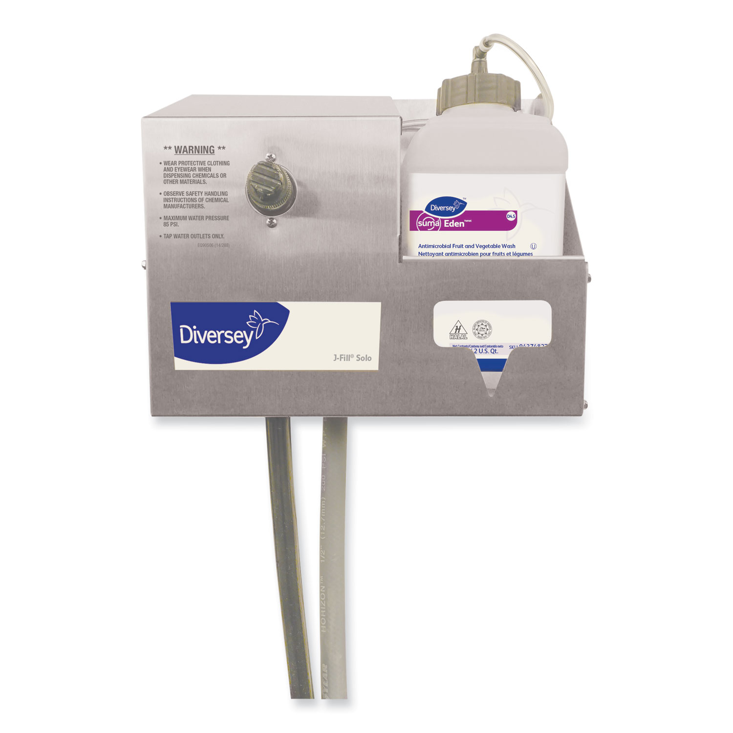 Diversey™ JFill Solo Chemical Dispenser, 2.5 L, 16.5 x 8.5 x 17.5