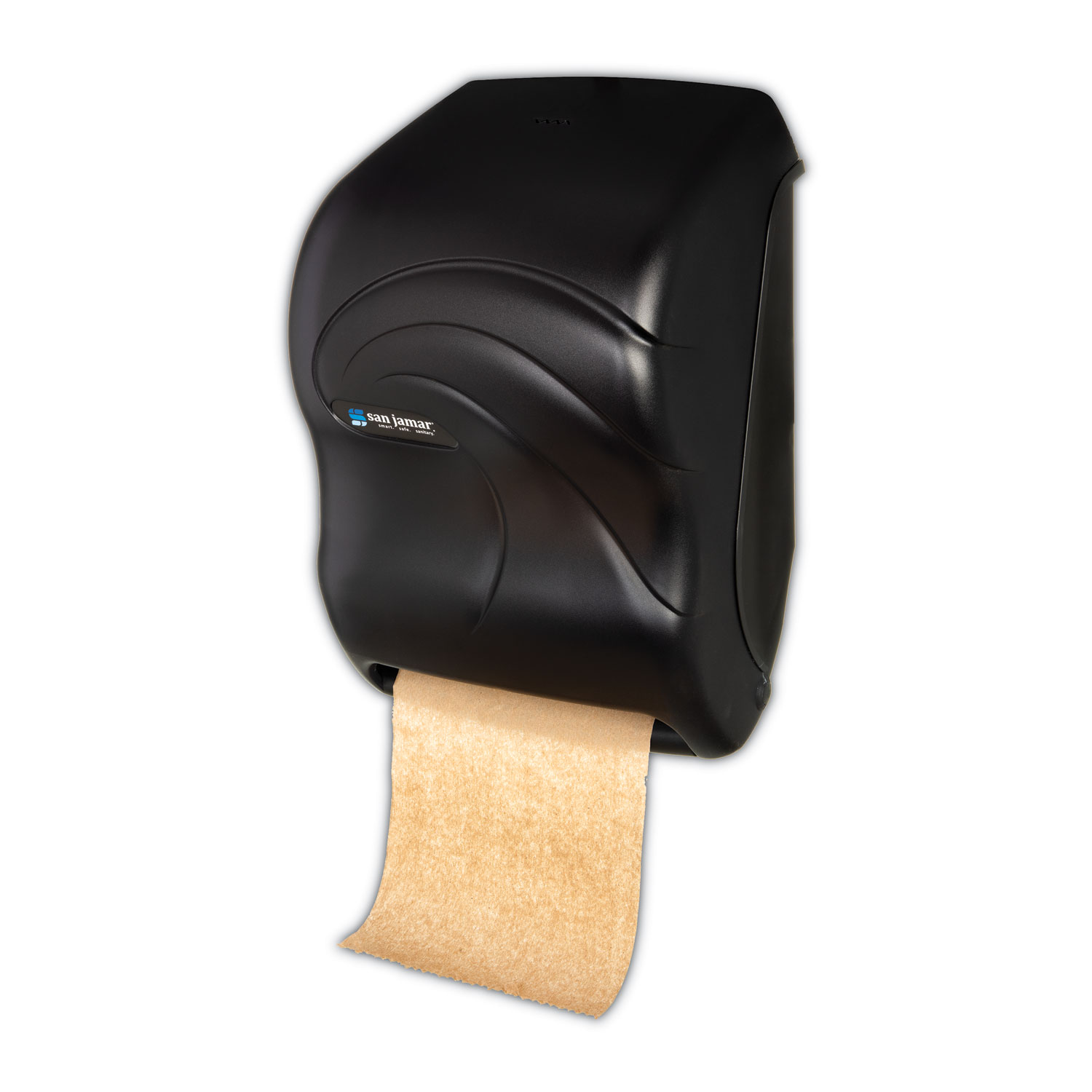 San Jamar Black/Silver Automatic Paper Towel Dispenser in the