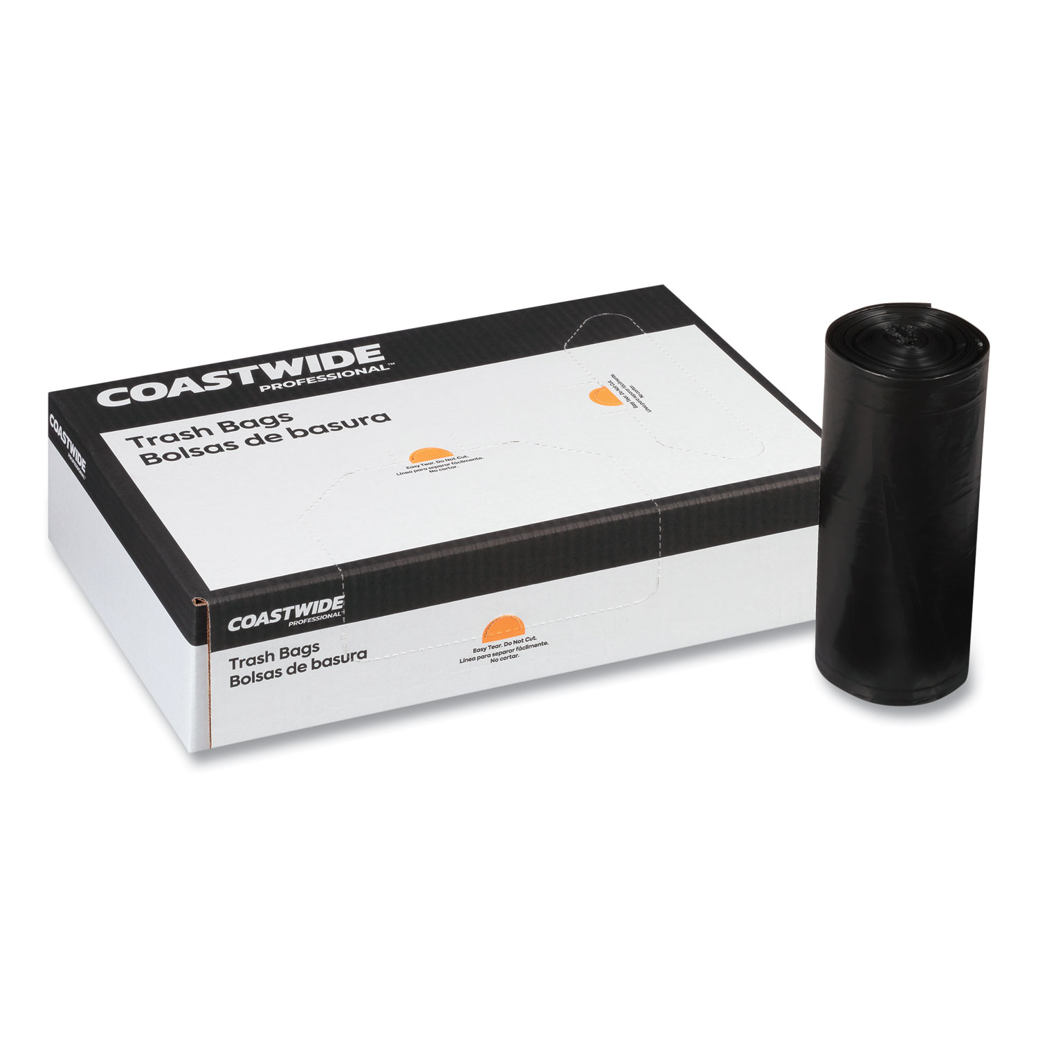 Can Liners, 16 gal, 8 mic, 24 x 33, Natural, 50 Bags/Roll, 4 Rolls/Carton  - Reliable Paper