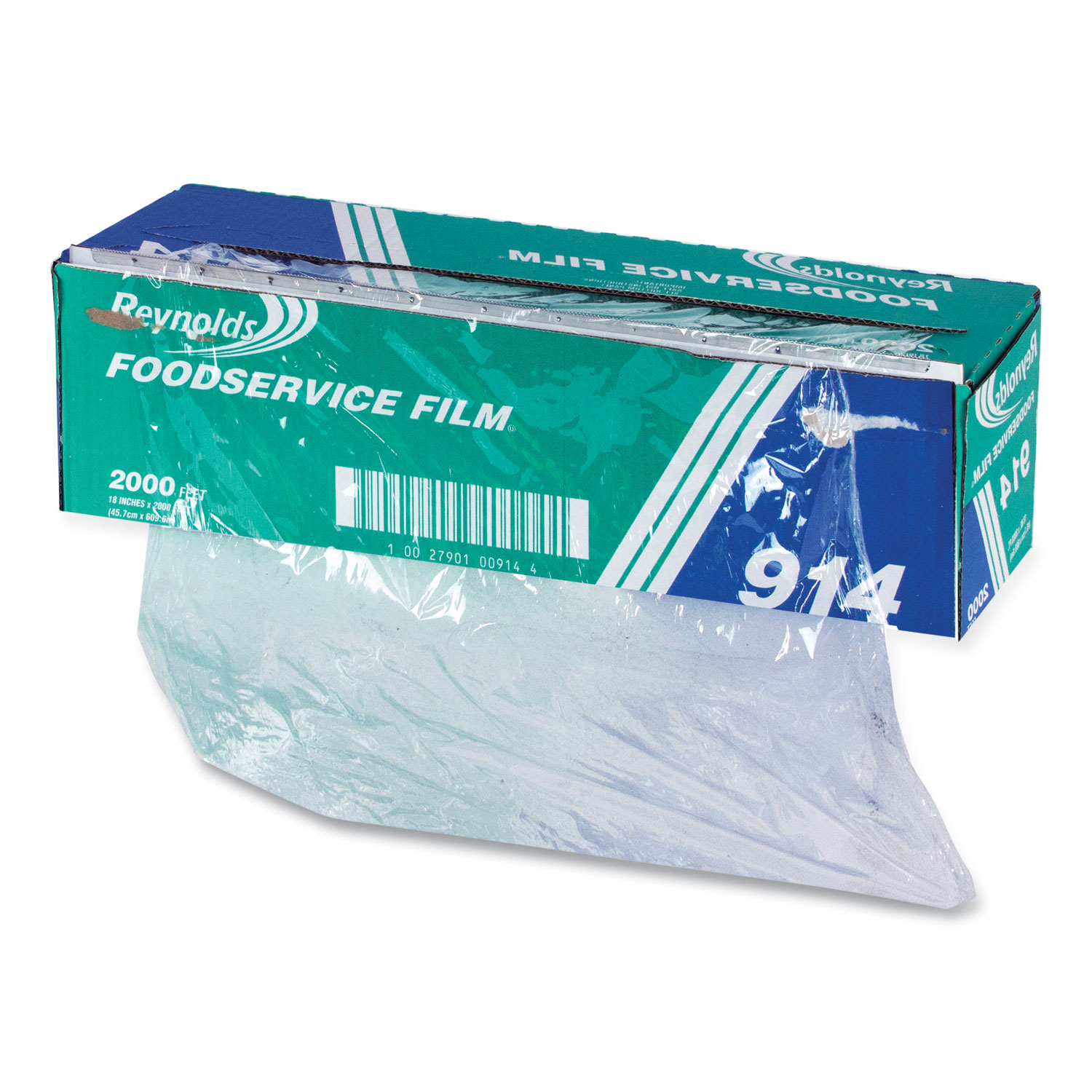 HFA Handi-Film 18 x 2000' Food Service Plastic Film Wrap w/Safety Sli –