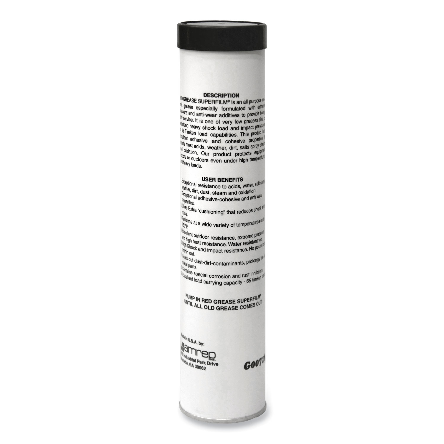 NLGI #2 Red Grease, 14 oz Tube, 48/Carton