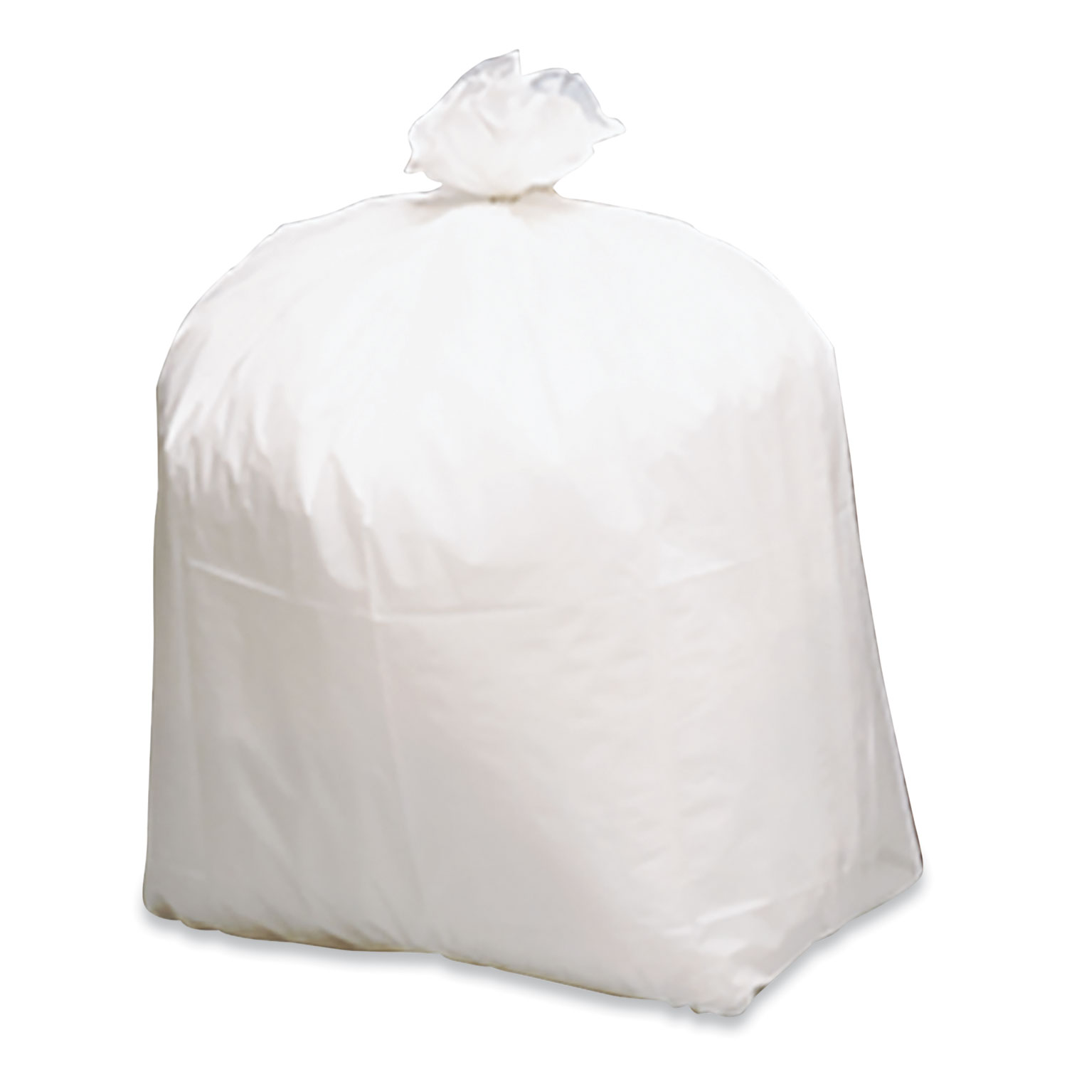 0.85 mil 24" x 33" Whit 13 gal Linear-Low-Density Recycled Tall Kitchen Bags 