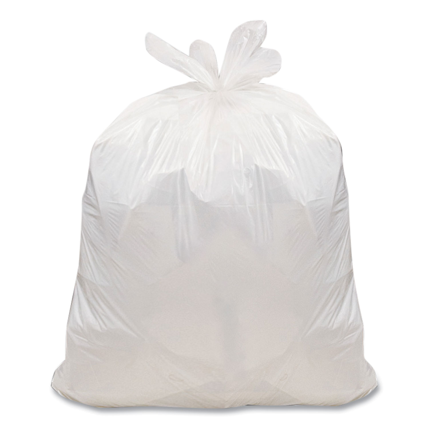 30 Gallon Black Garbage Bags, 30x33, 0.65mil, 60 Bags (WBIHAB6FT60)