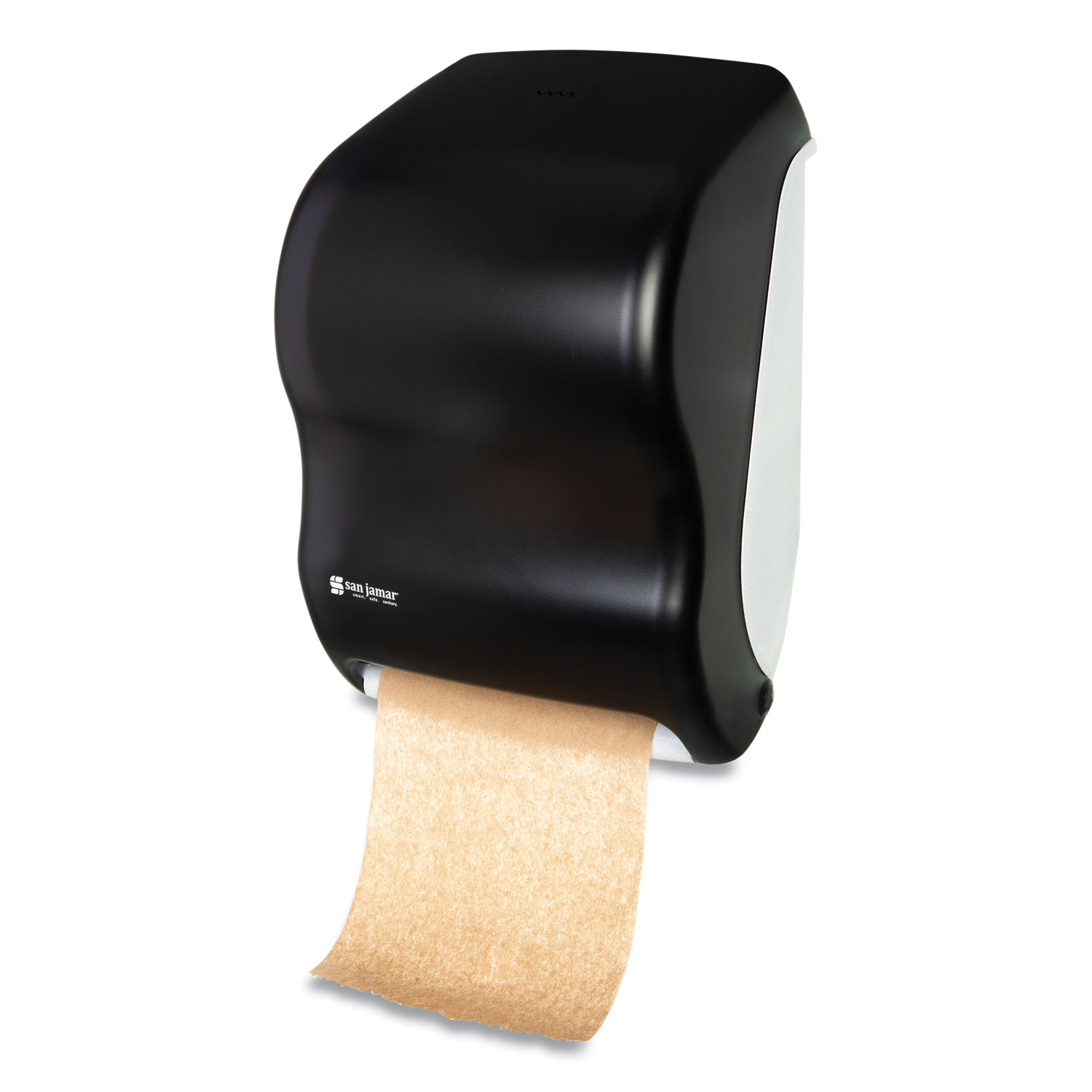 San Jamar Tear-N-Dry Touchless Roll Towel Dispenser, 16.75 x 10 x 12.5, Black/Silver