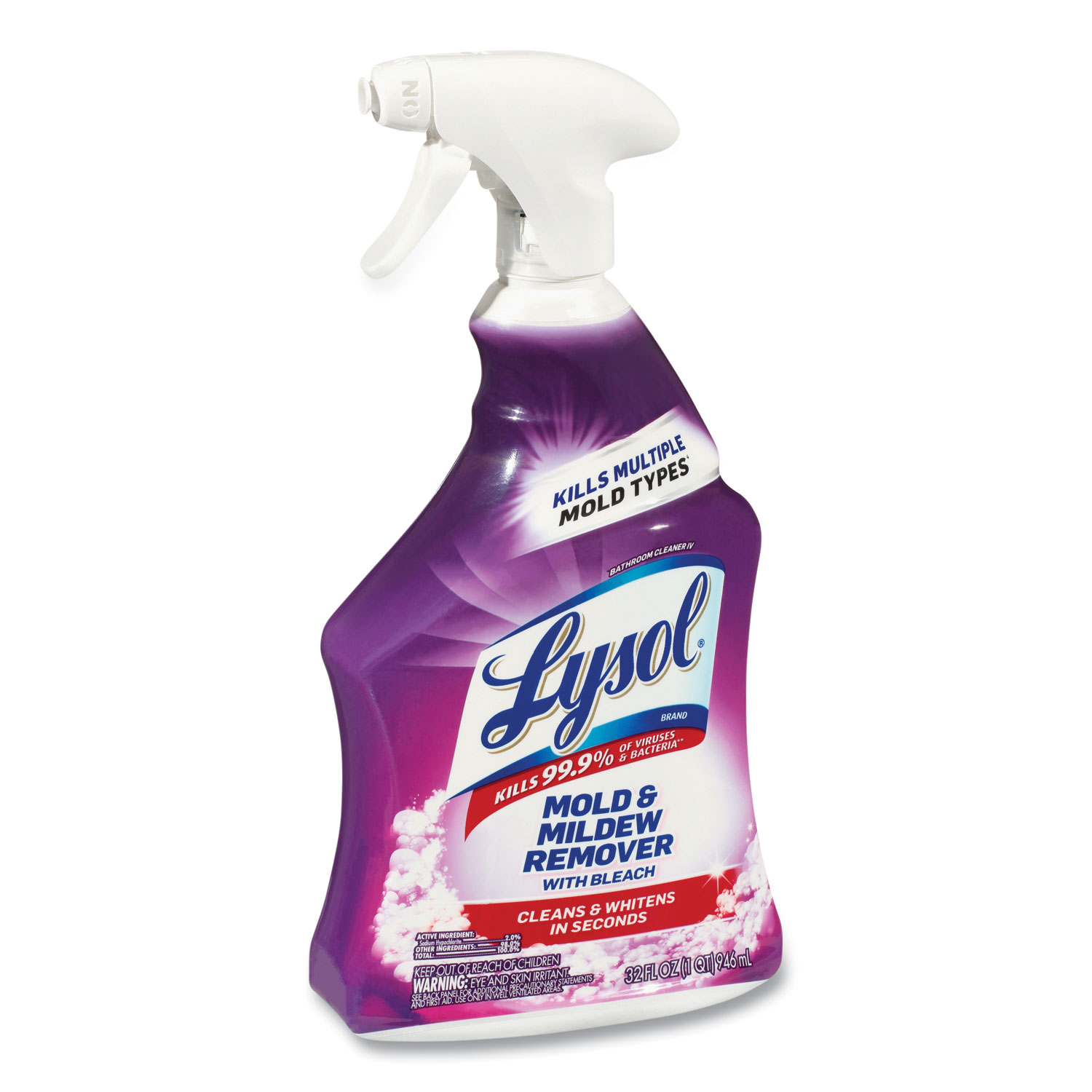 Lysol® Brand Mold And Mildew Remover With Bleach 32 Oz Spray Bottle 12carton Gorm Inc 9491