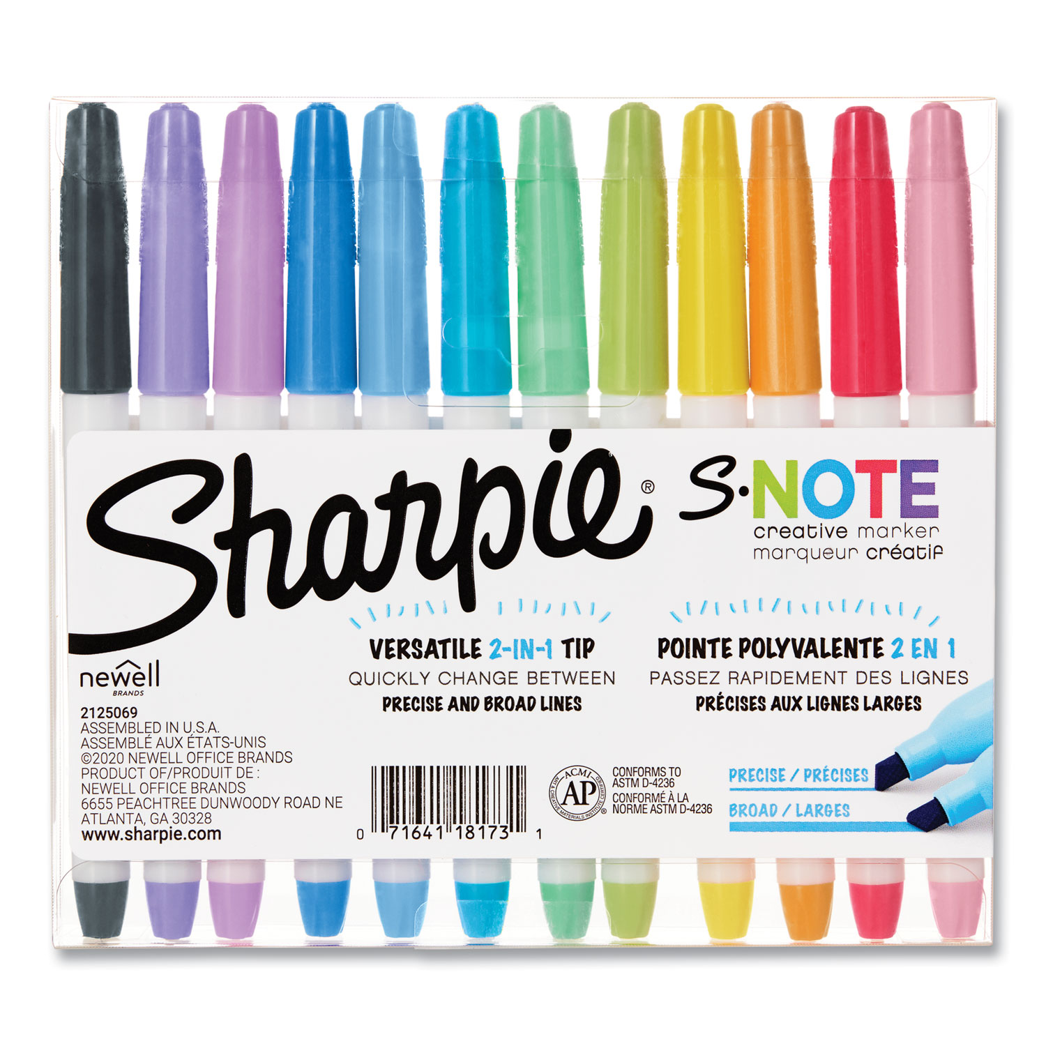 Sharpie Fine Point Each & 12 Pk. 5 Colors