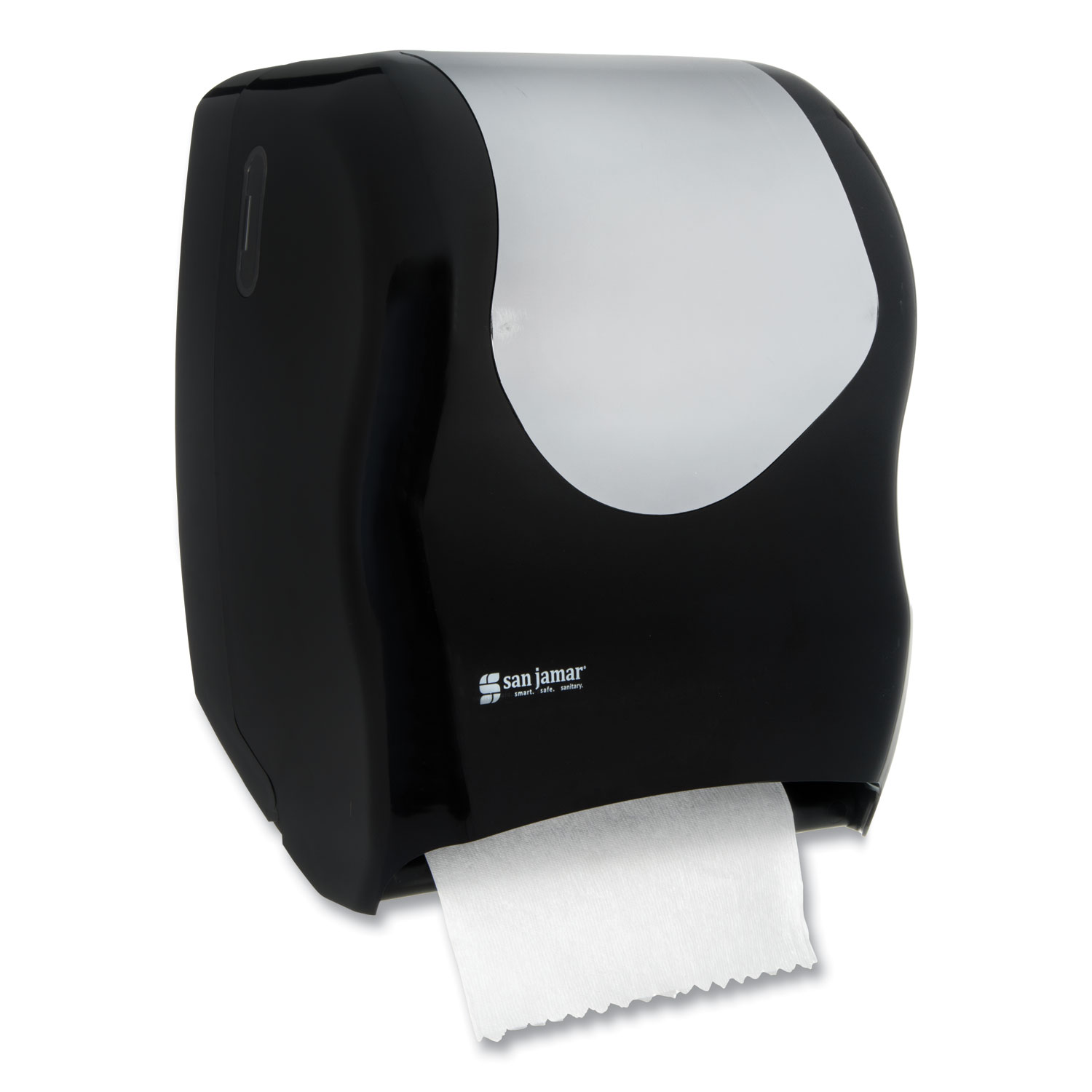 San Jamar Electronic Touchless Roll Towel Dispenser, 11.75 x 9 x 15.5,  Black Pearl -SJMT1390TBK