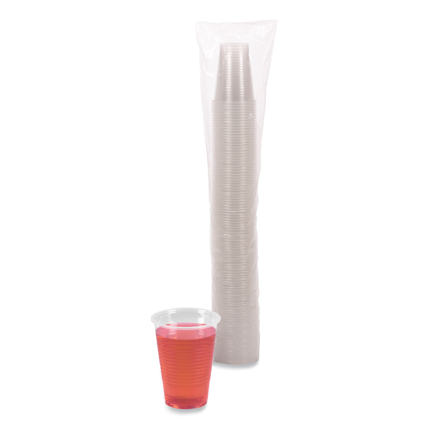 Small Plastic Cups With Lids - 25 Pack 