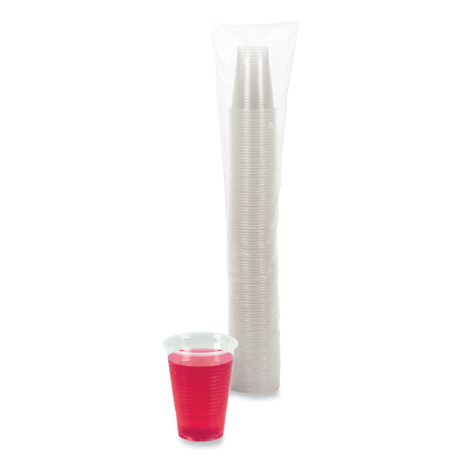 Translucent Plastic Cold Cups, 9 oz, 100/Pack