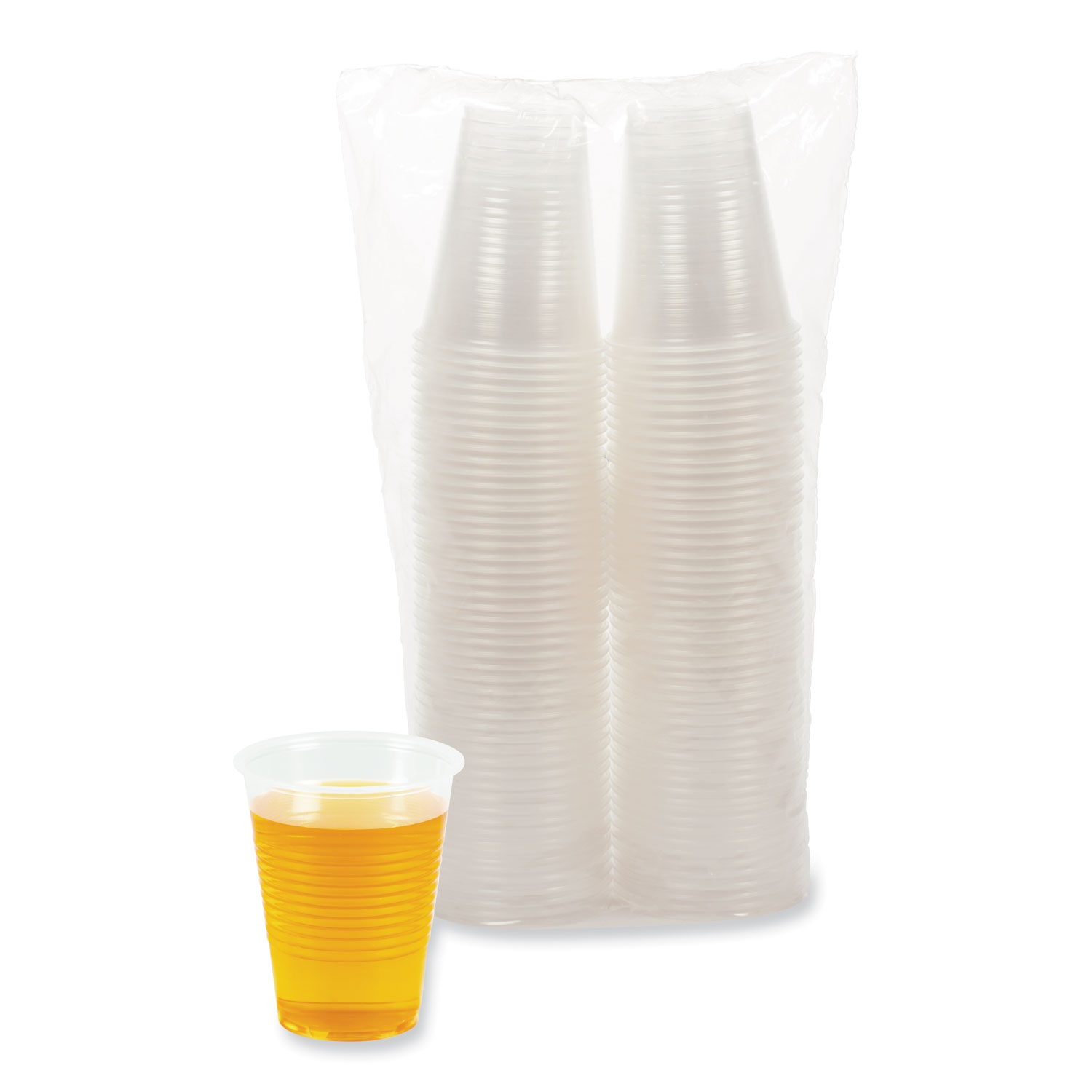 Translucent Plastic Cold Cups, 10 oz, 100/Pack