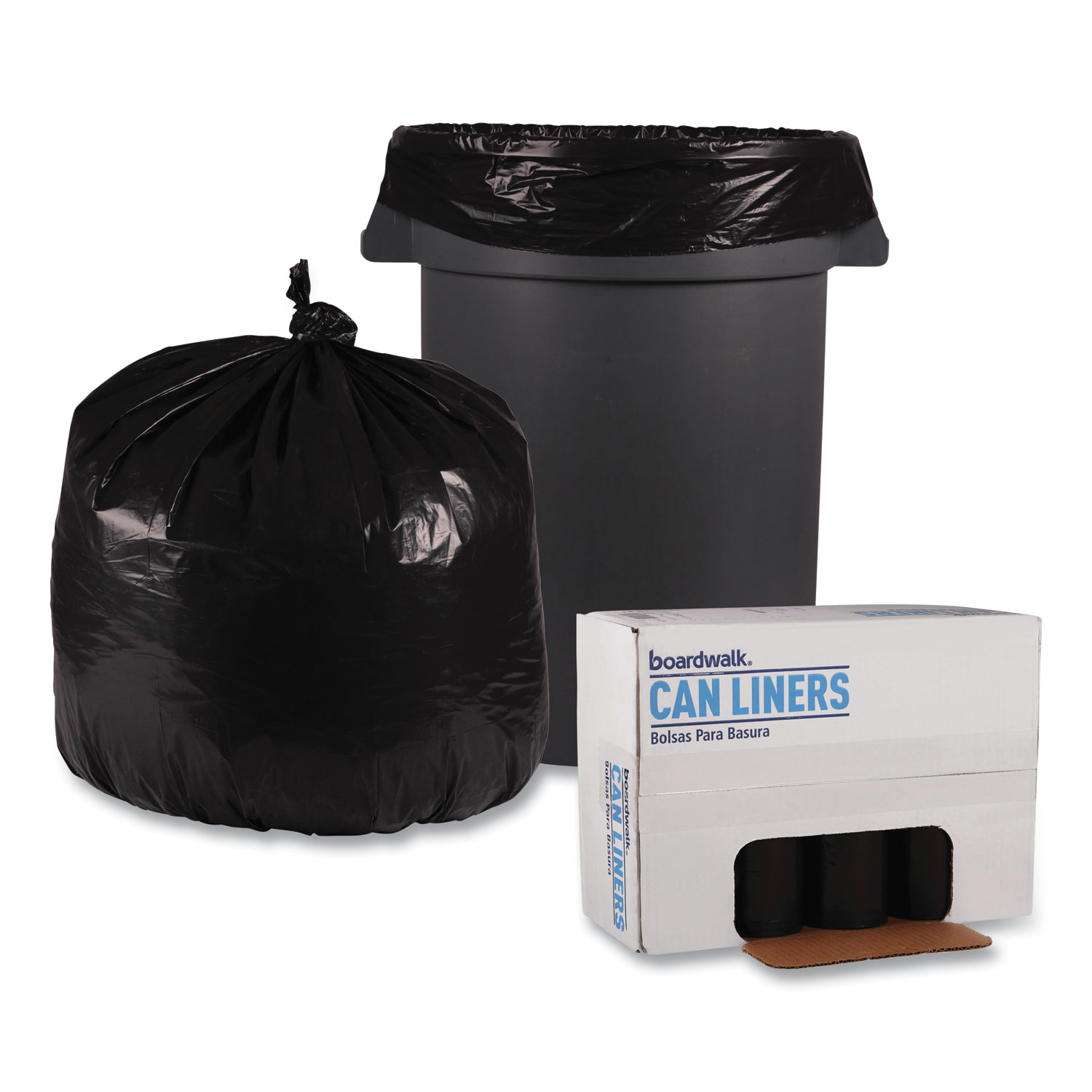 33 x 39, 33 Gal. 1.2mil <b>Clear</b> Trash Liners