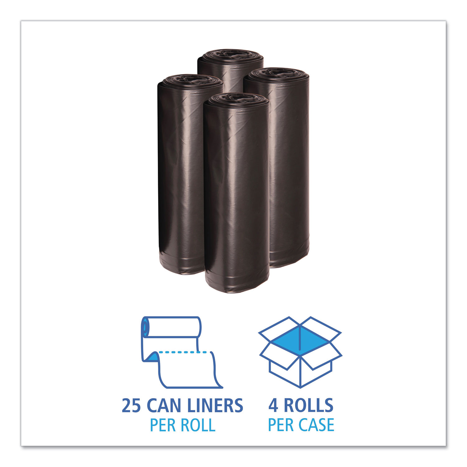 Linear Low Density Recycled Can Liners by Earthsense® Commercial