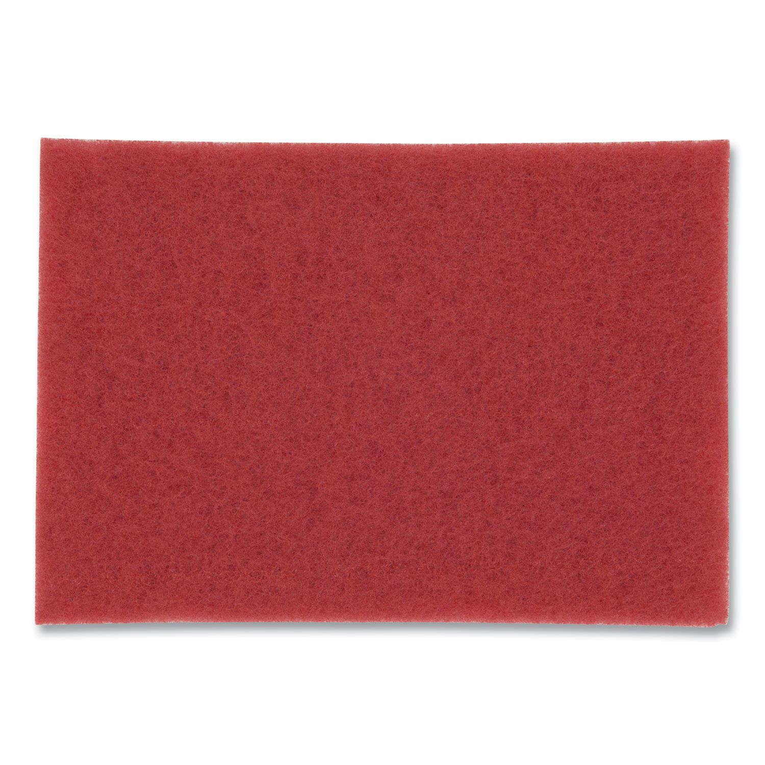 Low-Speed Buffer Floor Pads 5100, 12 x 18, Red, 20/Carton