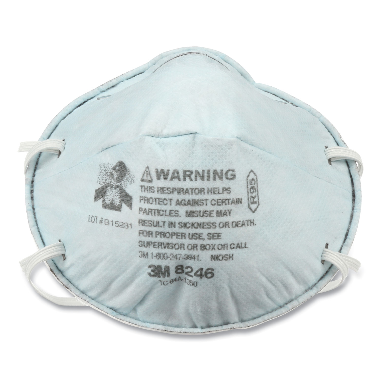 Particulate Respirator 8246, R95, Standard Size, 120/Carton