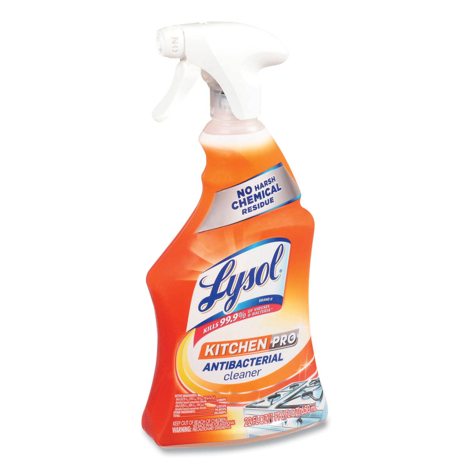 LYSOL® Brand Kitchen Pro Antibacterial Cleaner, Citrus Scent, 22 oz