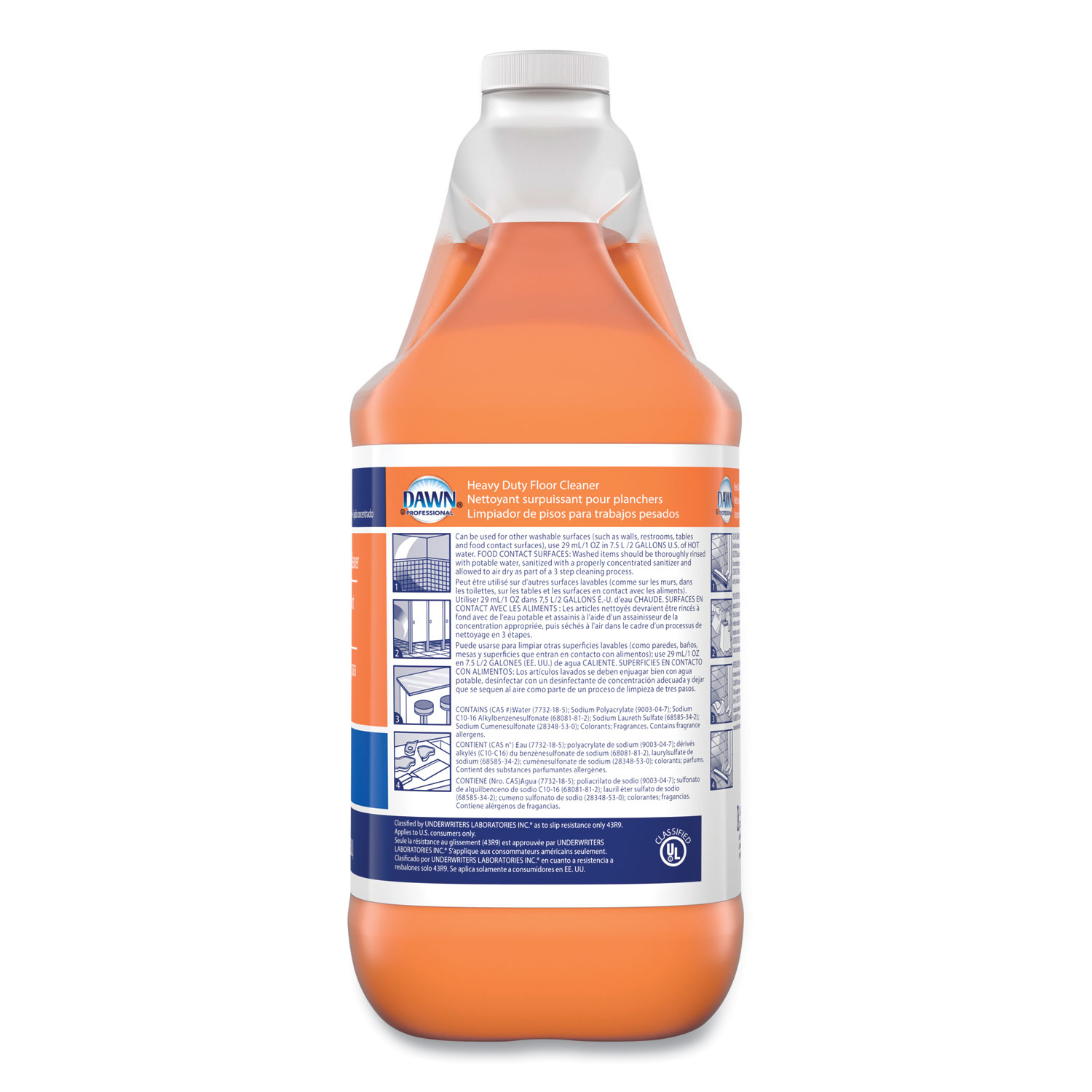 Dawn® Professional HeavyDuty Floor Cleaner, Neutral Scent, 1 gal