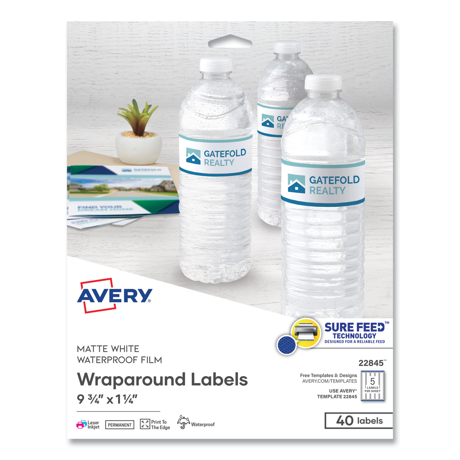 Ave22845 Avery Durable Wraparound Printer Labels Buy On Purpose