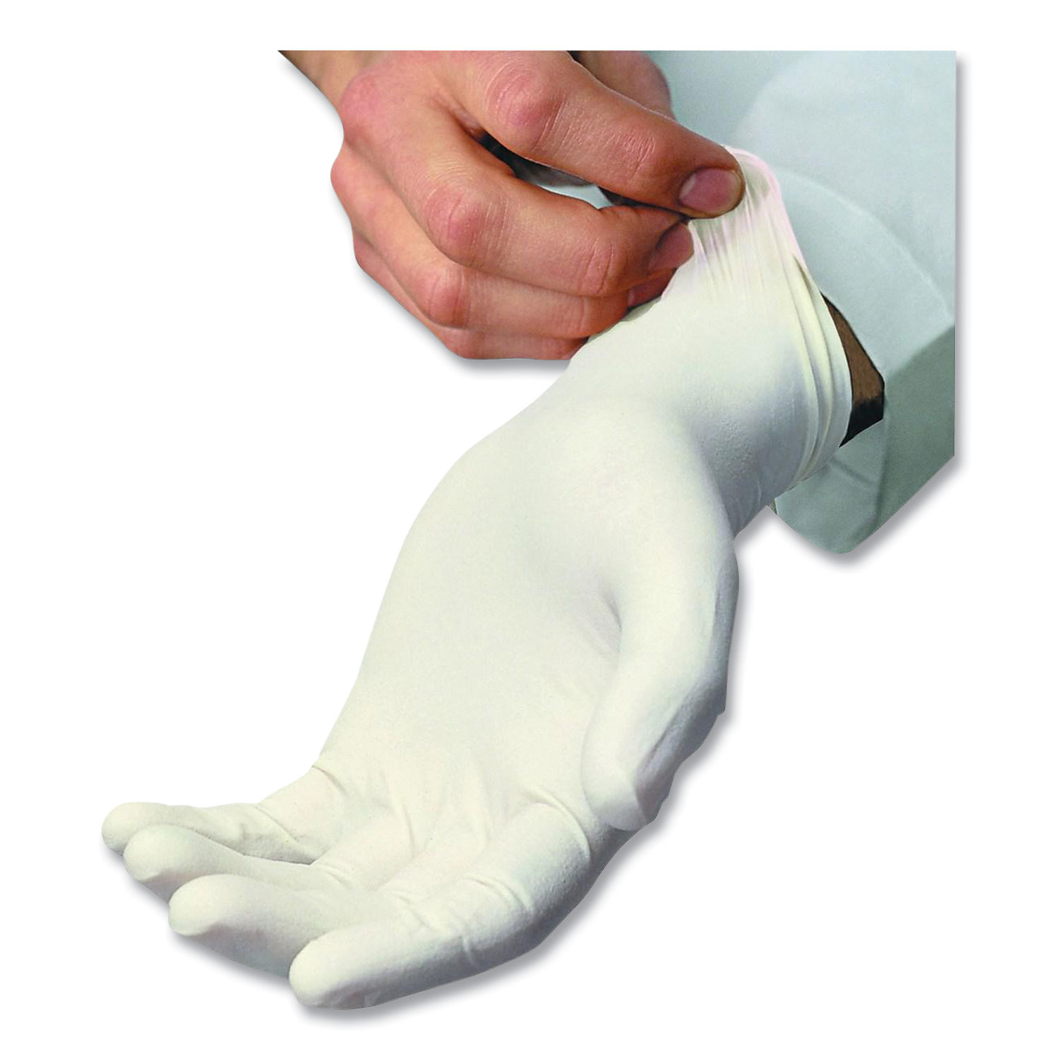 L5201 Series Powder-Free Latex Gloves, 4 mil, Small, Cream, 100/Box