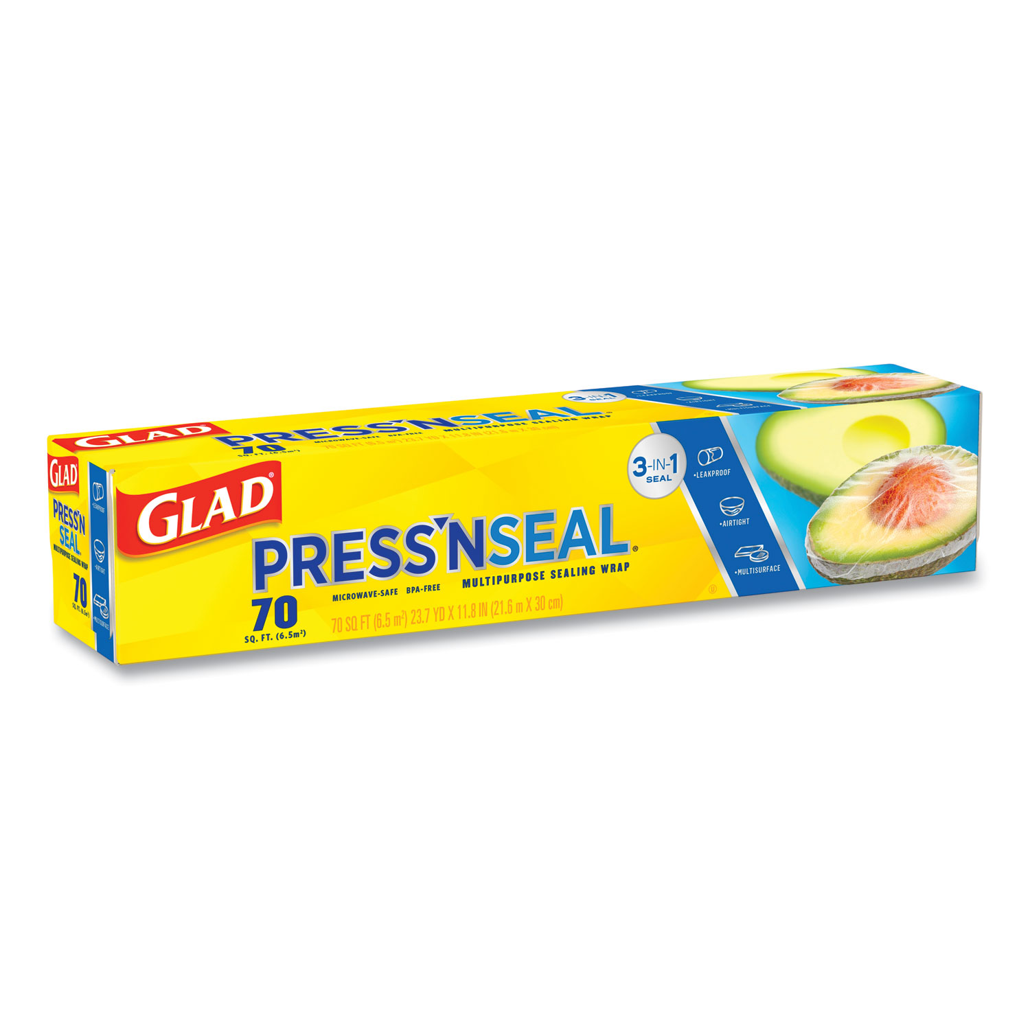 Glad Cling Plastic Wrap, 2 pk./400 sq. ft. - Clear