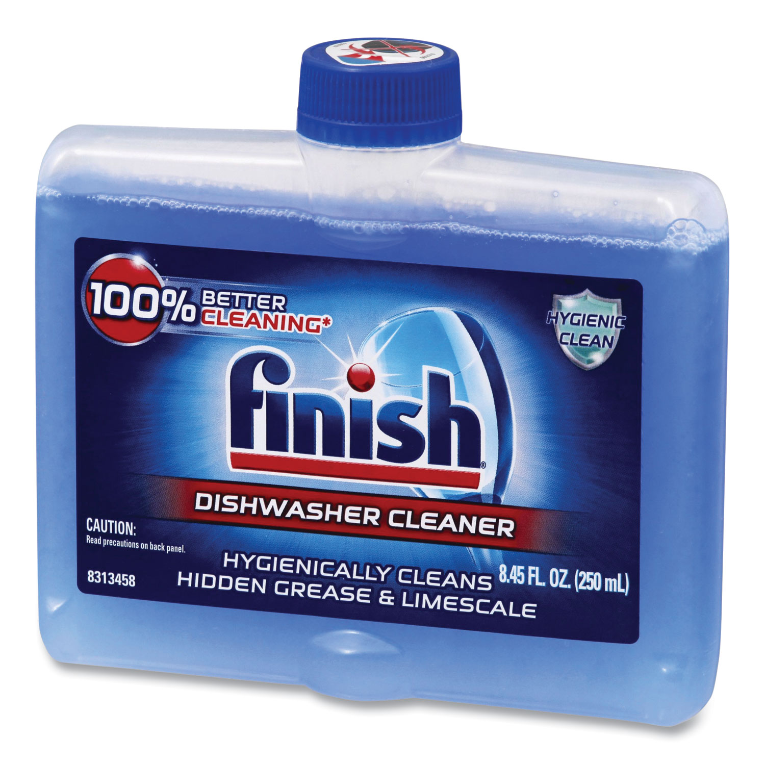 FINISH® Dishwasher Cleaner, Fresh, 8.45 oz Bottle, 6/Carton Allegheny