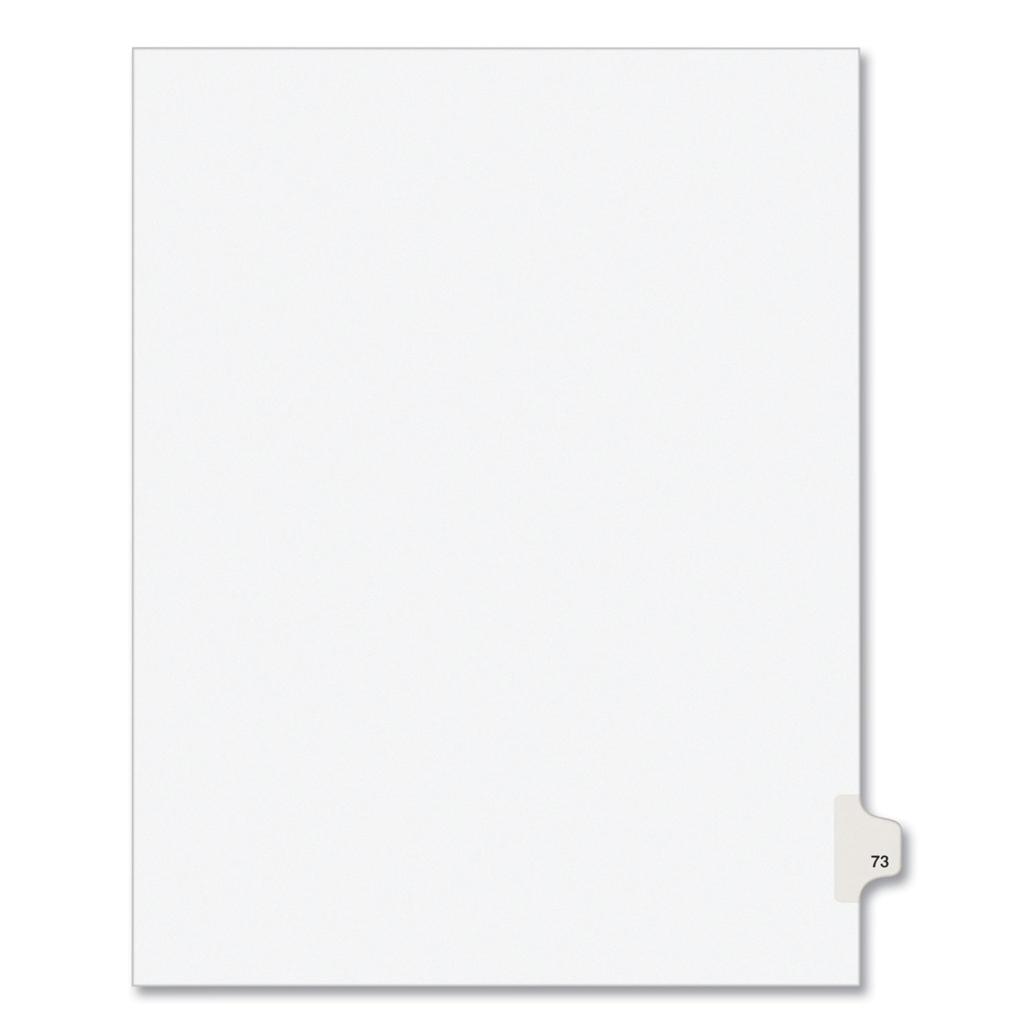 Preprinted Legal Exhibit Side Tab Index Dividers, Avery Style, 26-Tab, J, 11 x 8.5, White, 25/Pack, (1410)