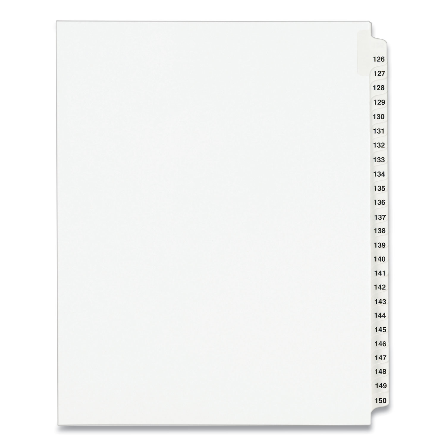 Preprinted Legal Exhibit Side Tab Index Dividers, Avery Style, 26-Tab, J, 11 x 8.5, White, 25/Pack, (1410)