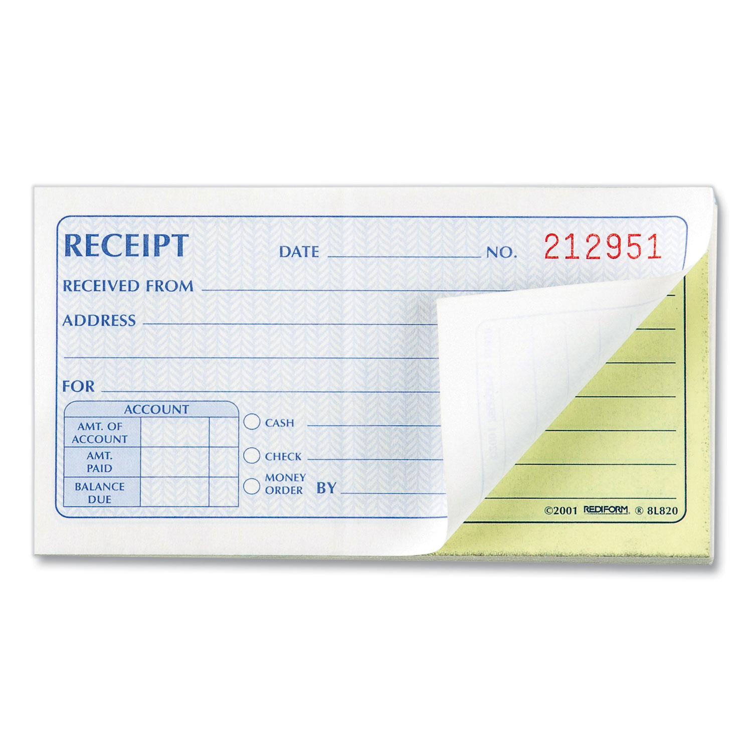 Rediform Receipt & Order Books in Forms & Recordkeeping - Walmart.com Rediform 8L829 マネー レシートブック 2 3/4 x 5 2パート カーボンレス 225セット/本