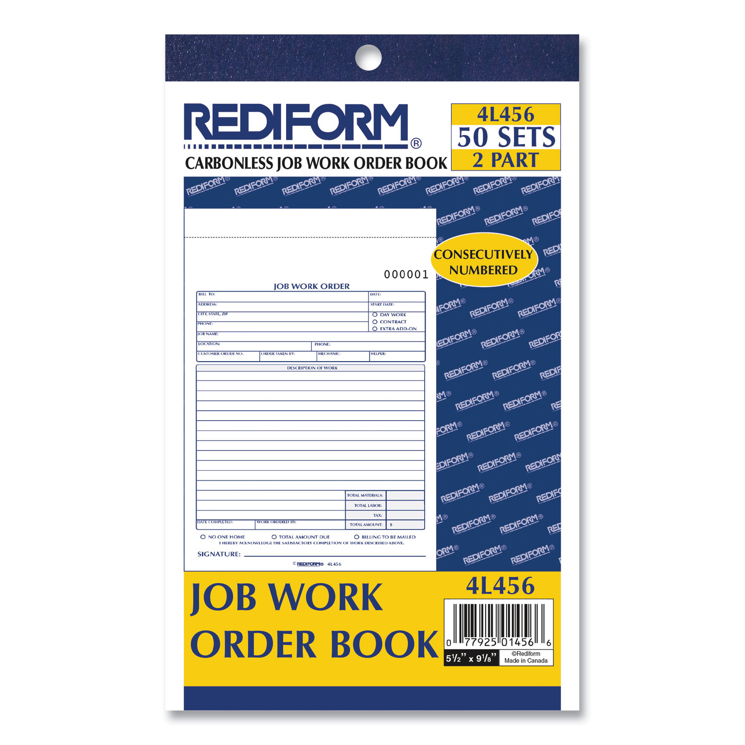 thumbnail image 2 of Custom Sales Order & Receipt Book - 3-Part Carbonless NCR Forms, Personalized With Your Company Info, Duplicate With Wrap-Around Cover 2 of 13
