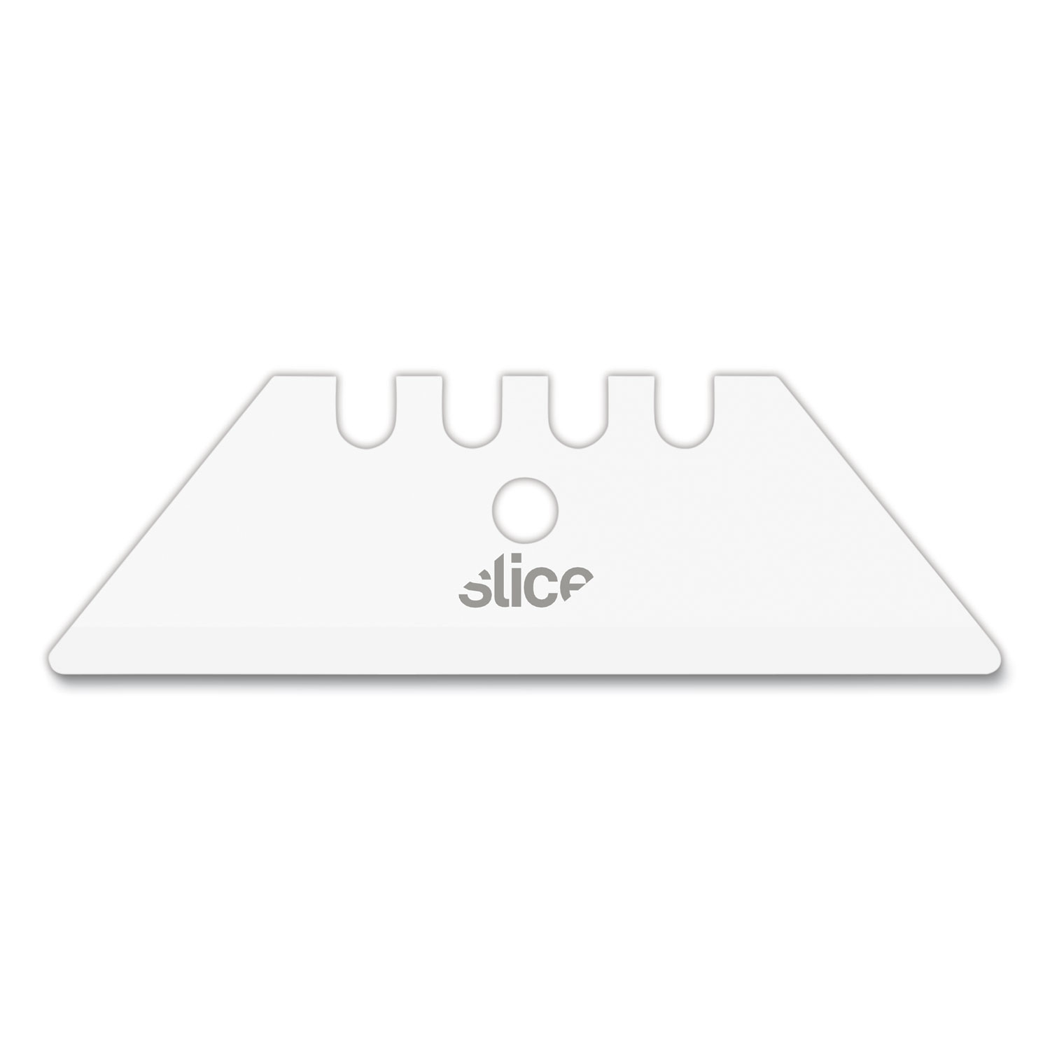 Safety Utility Knife Blades, Rounded Tip, Ceramic Zirconium Oxide, 2/Pack