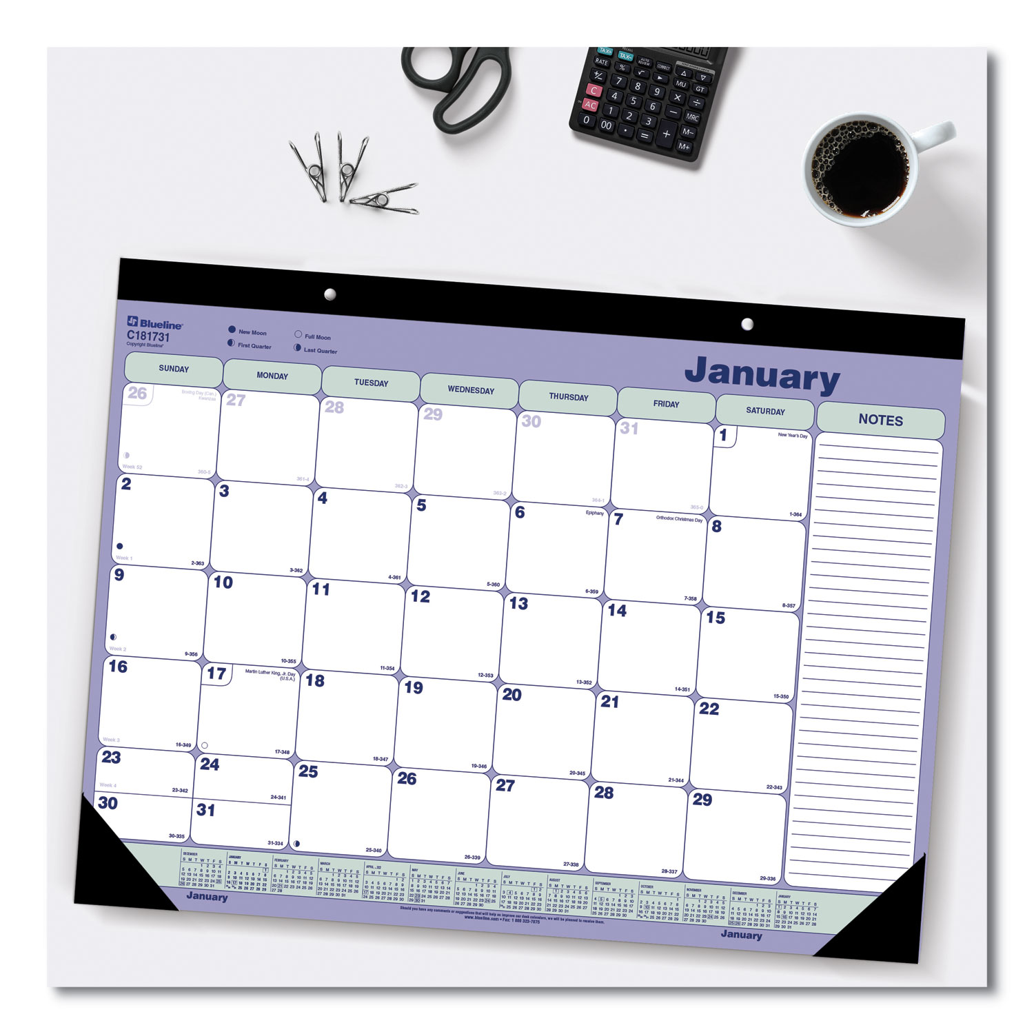 Monthly Desk Pad Calendar 21 25 X 16 White Blue Green Sheets Black Monthly Desk Pad Calendar 21 25 X 16 White Blue Green Sheets Black