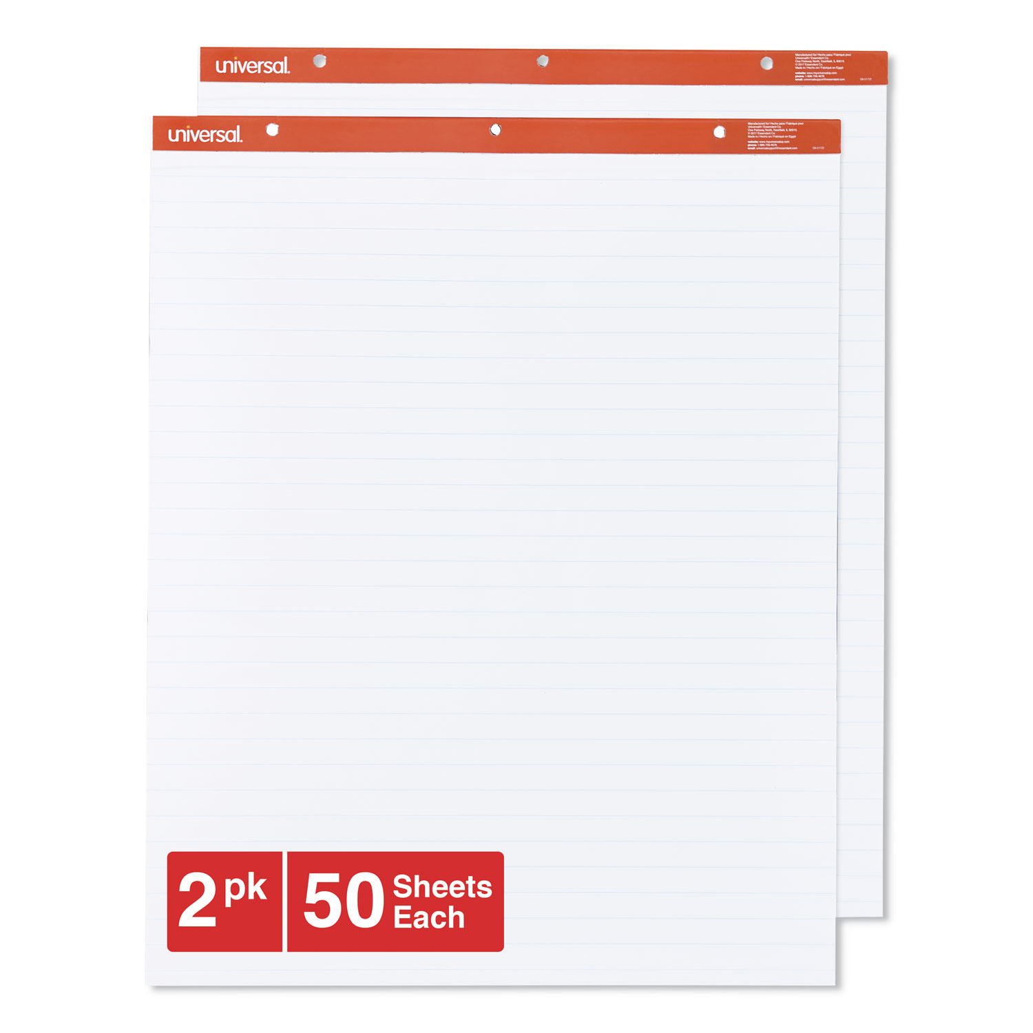 TOPS Plain Paper Easel Pads 50 Sheets Plain 16 lb Basis Weight 27