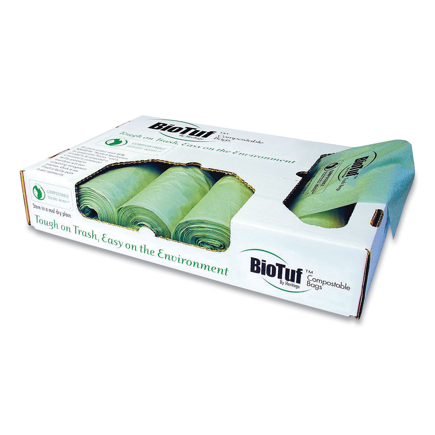 BioBag Certified Compostable Liners 64 Gal 60 ct