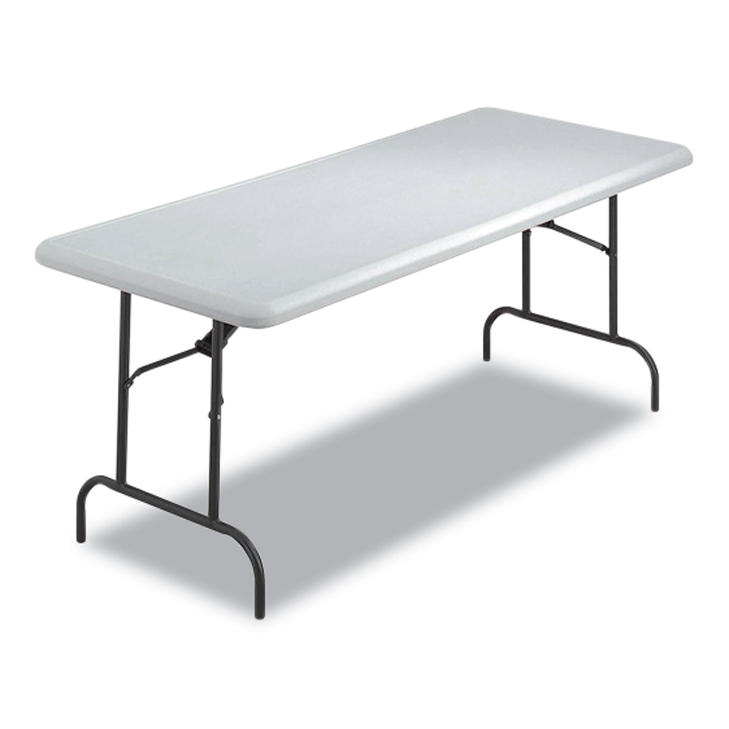 IndestrucTables Too 600 Series Folding Table, Rectangular, 72″ x 30″ x 29″, Platinum