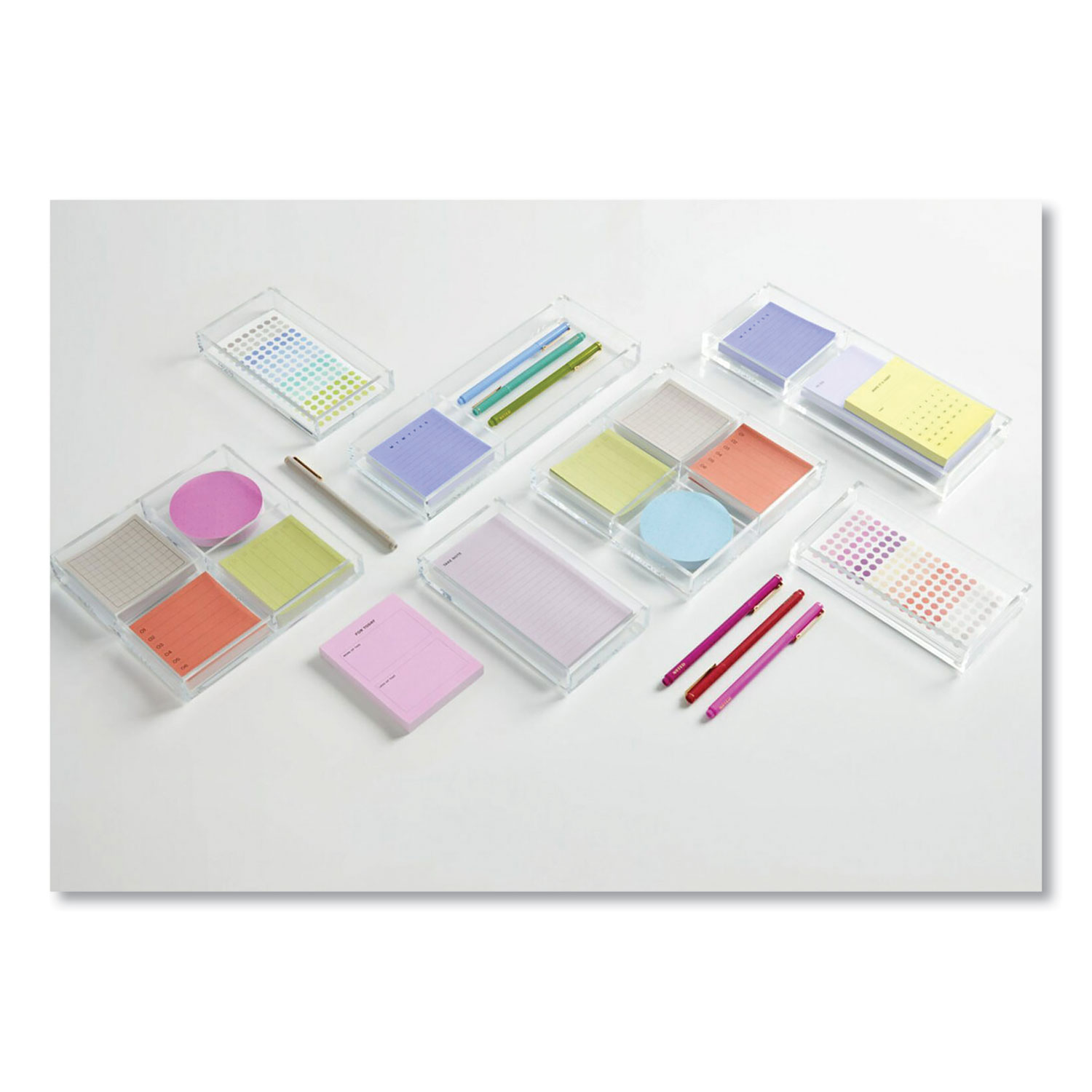 Noted by Post-it® Brand Lined Adhesive Notes, 3 x 3, Blue, 100-Sheet, 3 ...