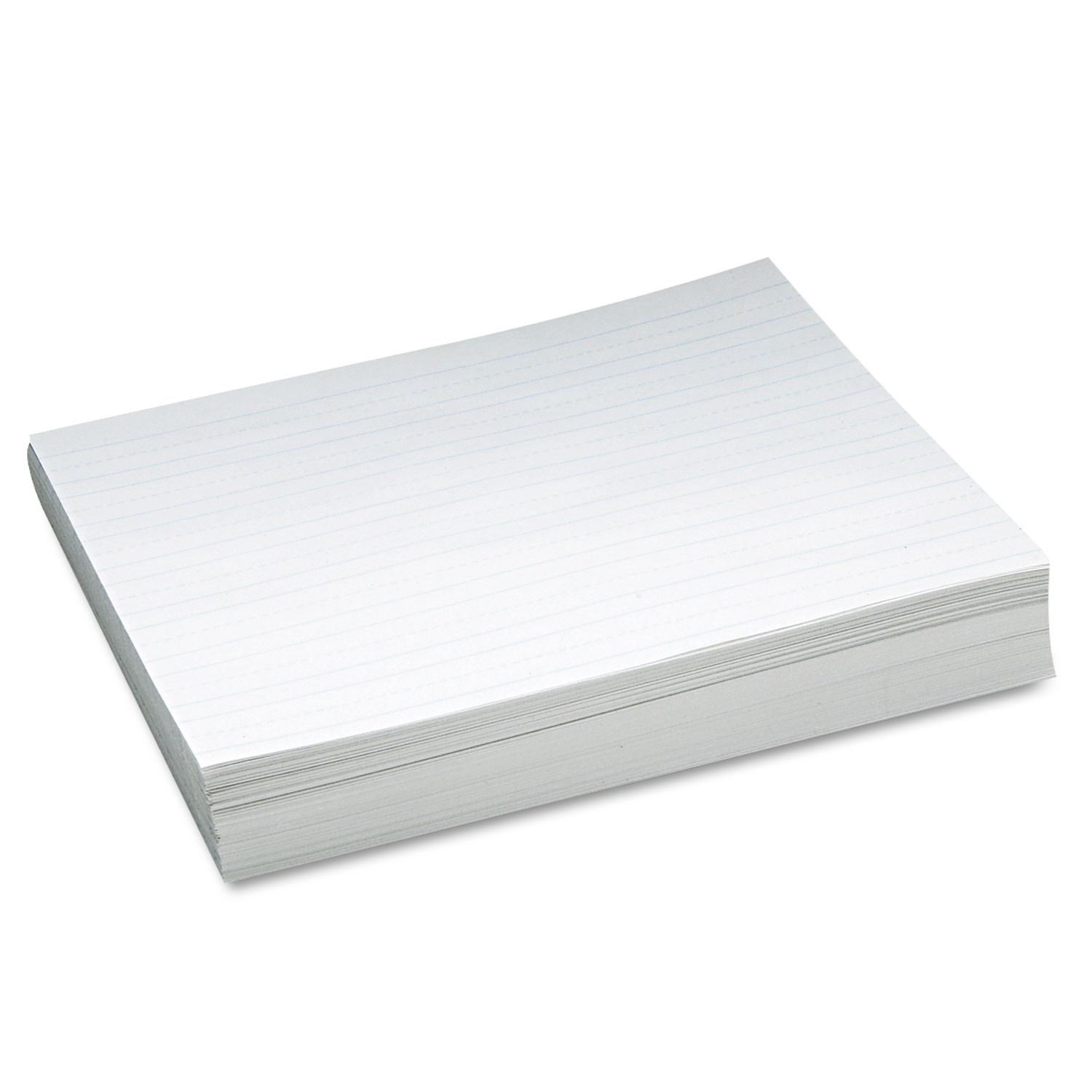  Pacon 2635 Skip-A-Line Ruled Newsprint Paper, 3/4 Two-Sided Long Rule, 8.5 x 11, 500/Pack (PAC2635) 