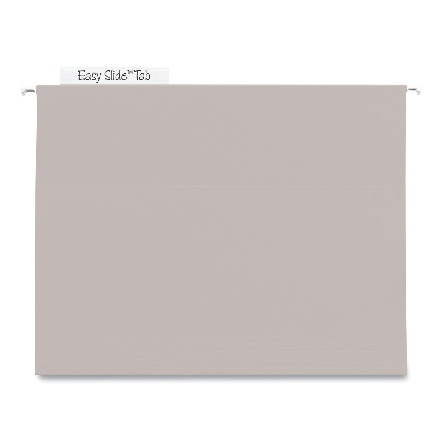 TUFF Extra Capacity Hanging File Folders with Easy Slide Tabs, 4″ Capacity, Letter, 1/3-Cut Tabs, Steel Gray, 18/Box