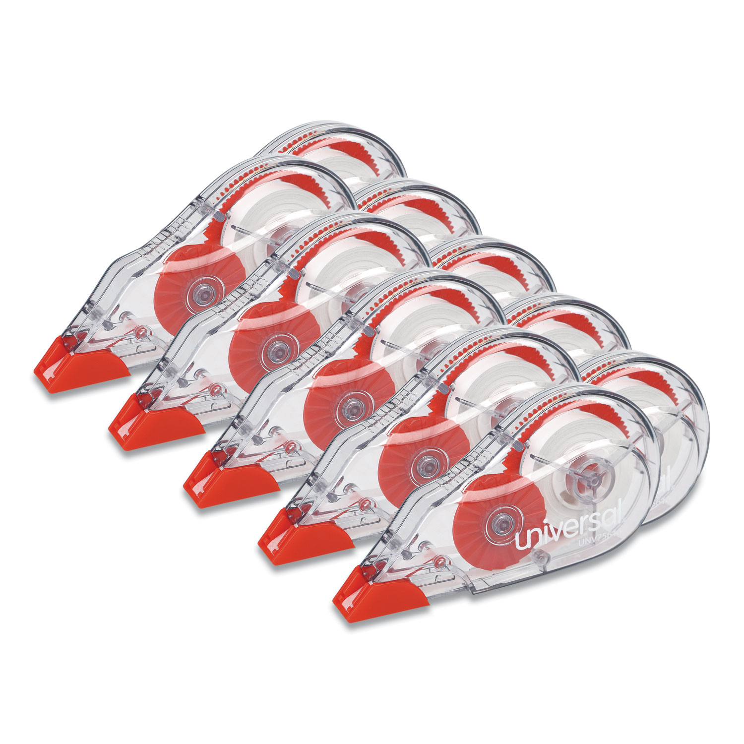 Universal® Correction Tape Dispenser, NonRefillable, 1/5" x 315", 10