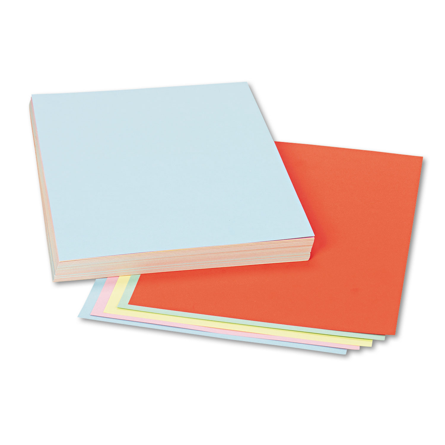 Pacon® Assorted Colors Tagboard, 12 x 9, Blue/Canary/Green/Orange/Pink, 100/Pack
