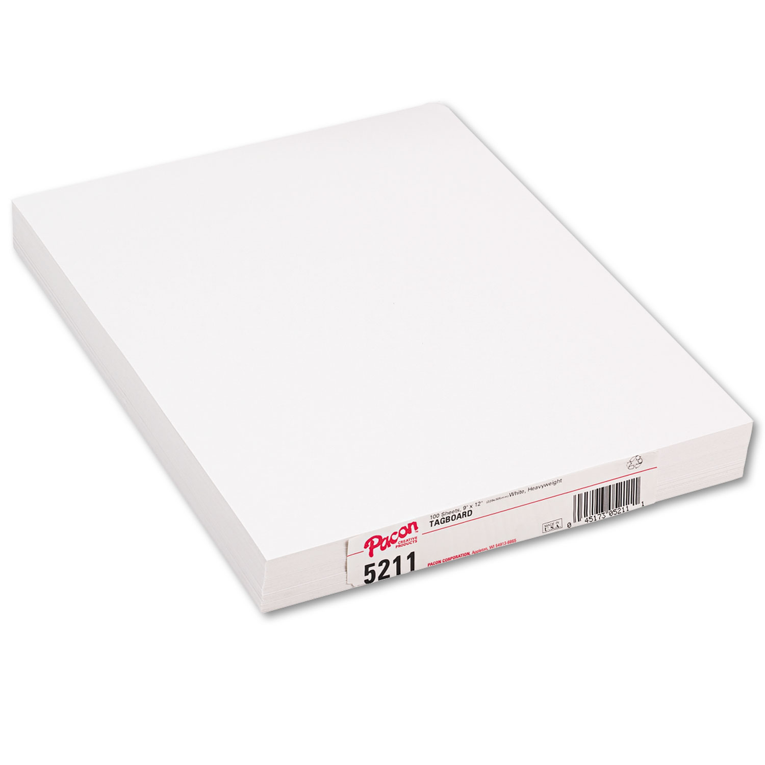 Heavyweight Tagboard, 12 x 9, White, 100/Pack - myEliteProducts