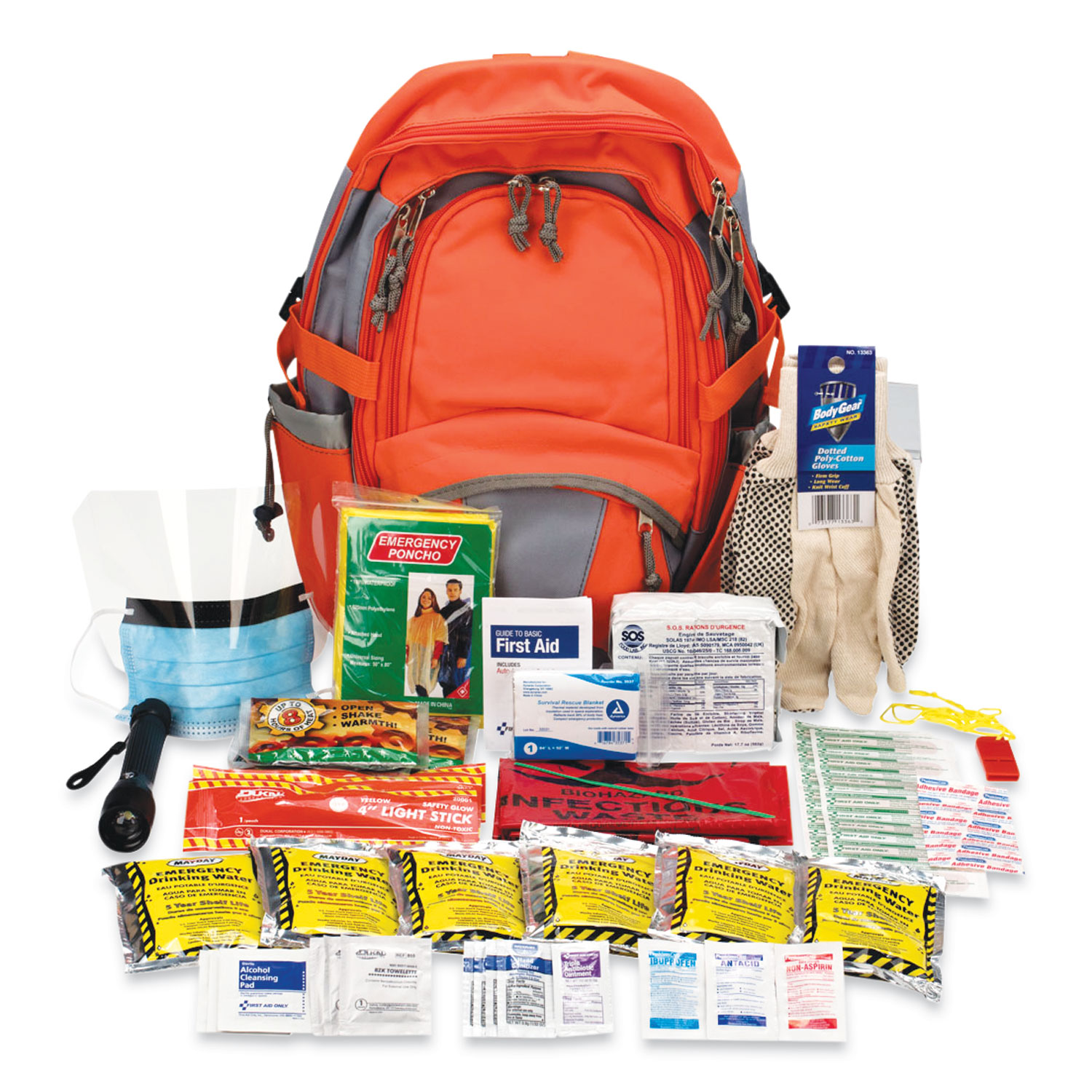 mug maat Trekken Emergency Preparedness First Aid Backpack, XL, 63 Pieces, Nylon Fabric -  Supply Solutions