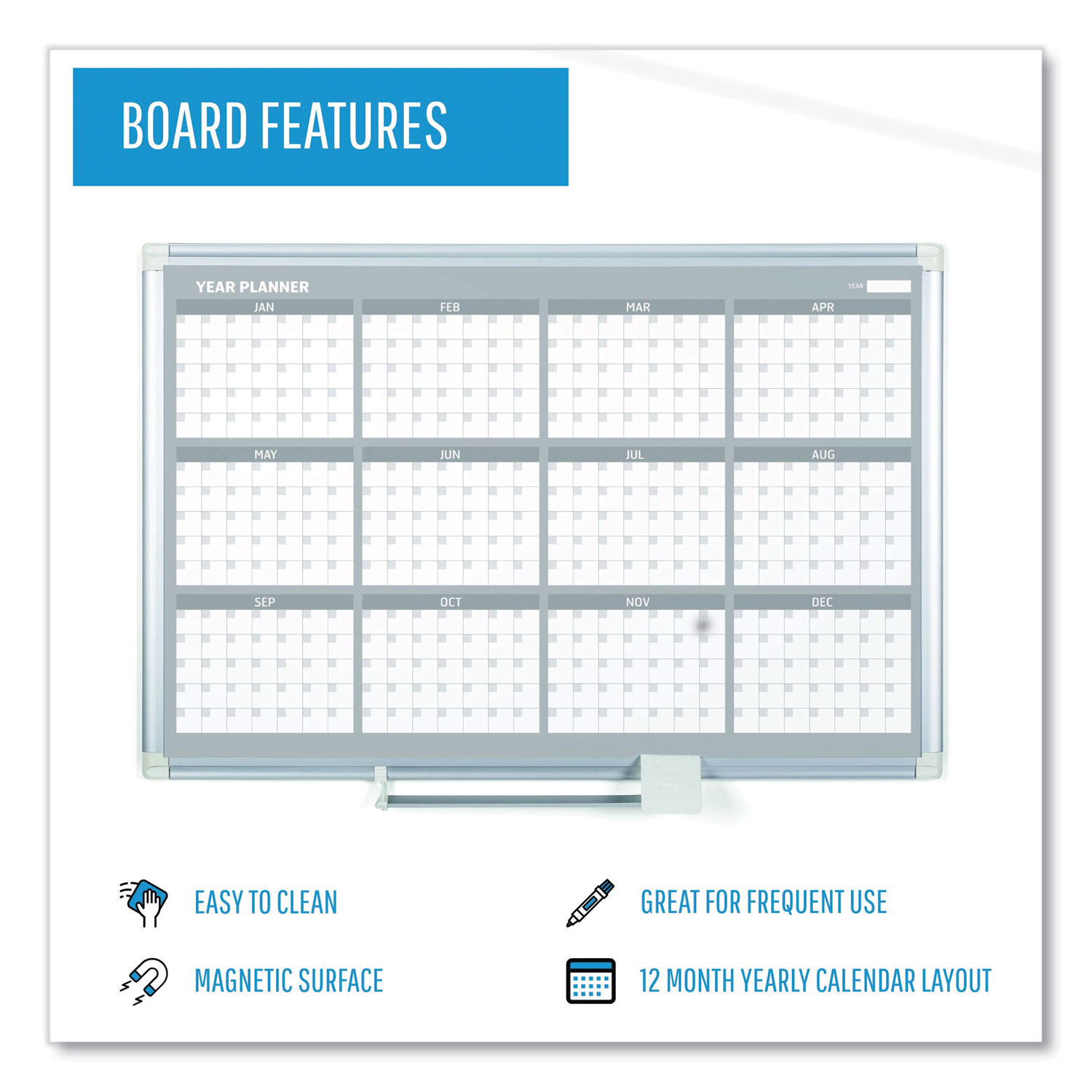 MasterVision BVCFM2218 3 x 50' Dry Erase Magnetic Tape Roll