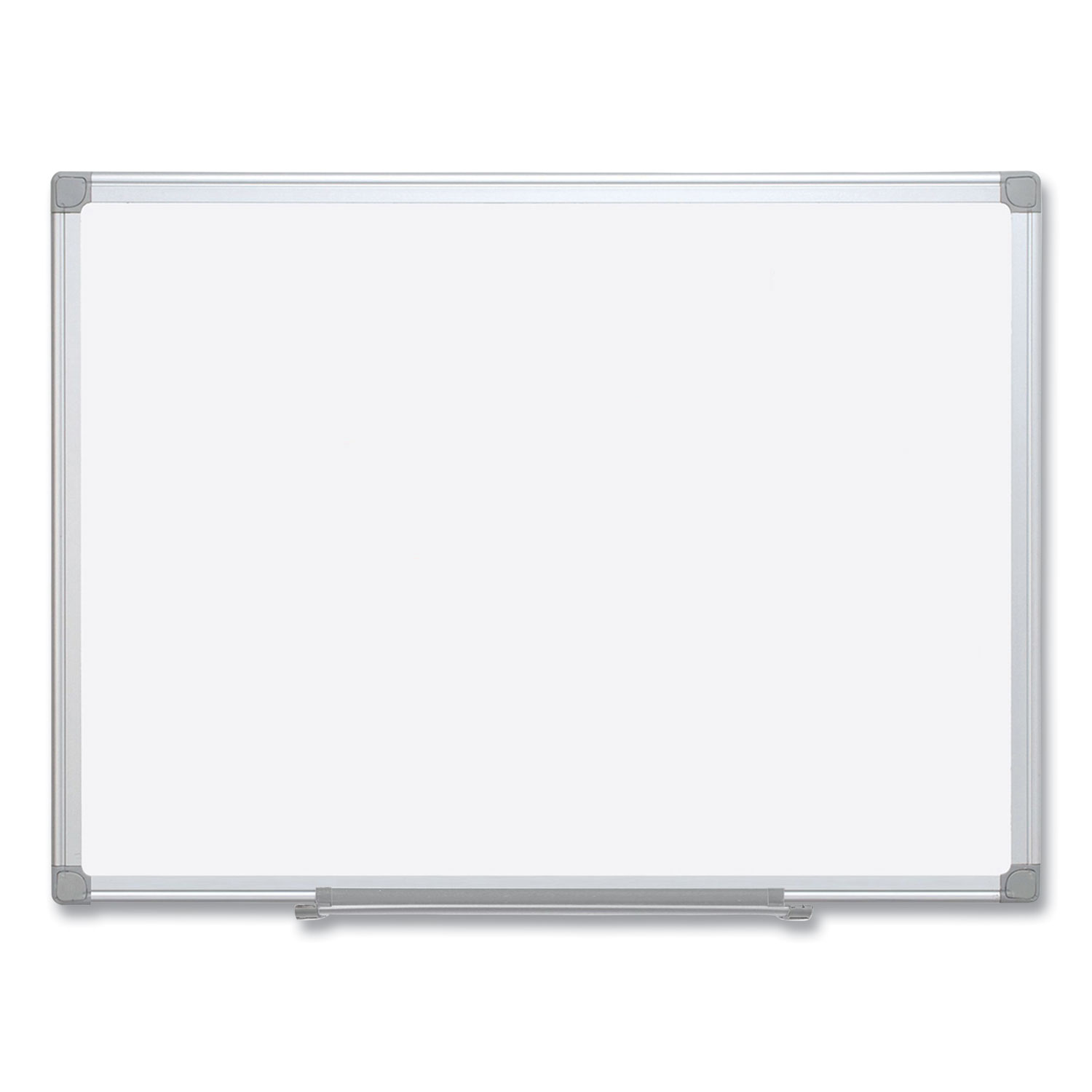 Earth Silver Easy-Clean Dry Erase Board, Reversible, 36 x 24, White Surface, Silver Aluminum Frame