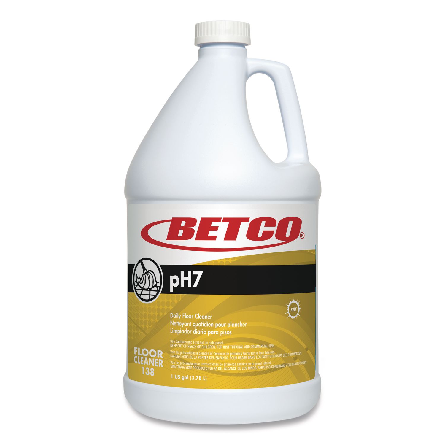 pH7 Floor Cleaner, Lemon Scent, 1 gal Bottle