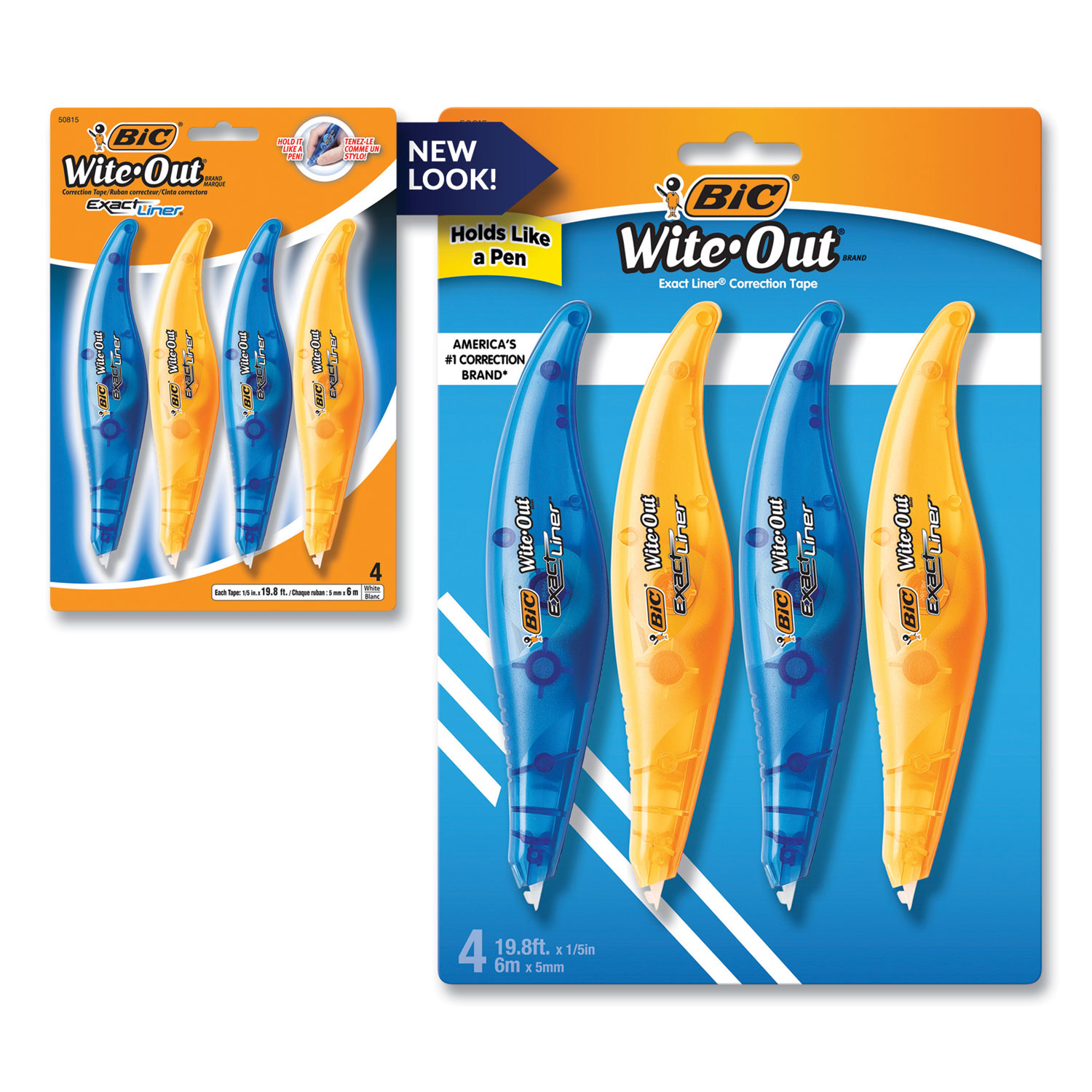 Wite-Out Brand Mini Correction Tape, Non-Refillable, 0.2 x 314.4, White Tape, 6/Pack