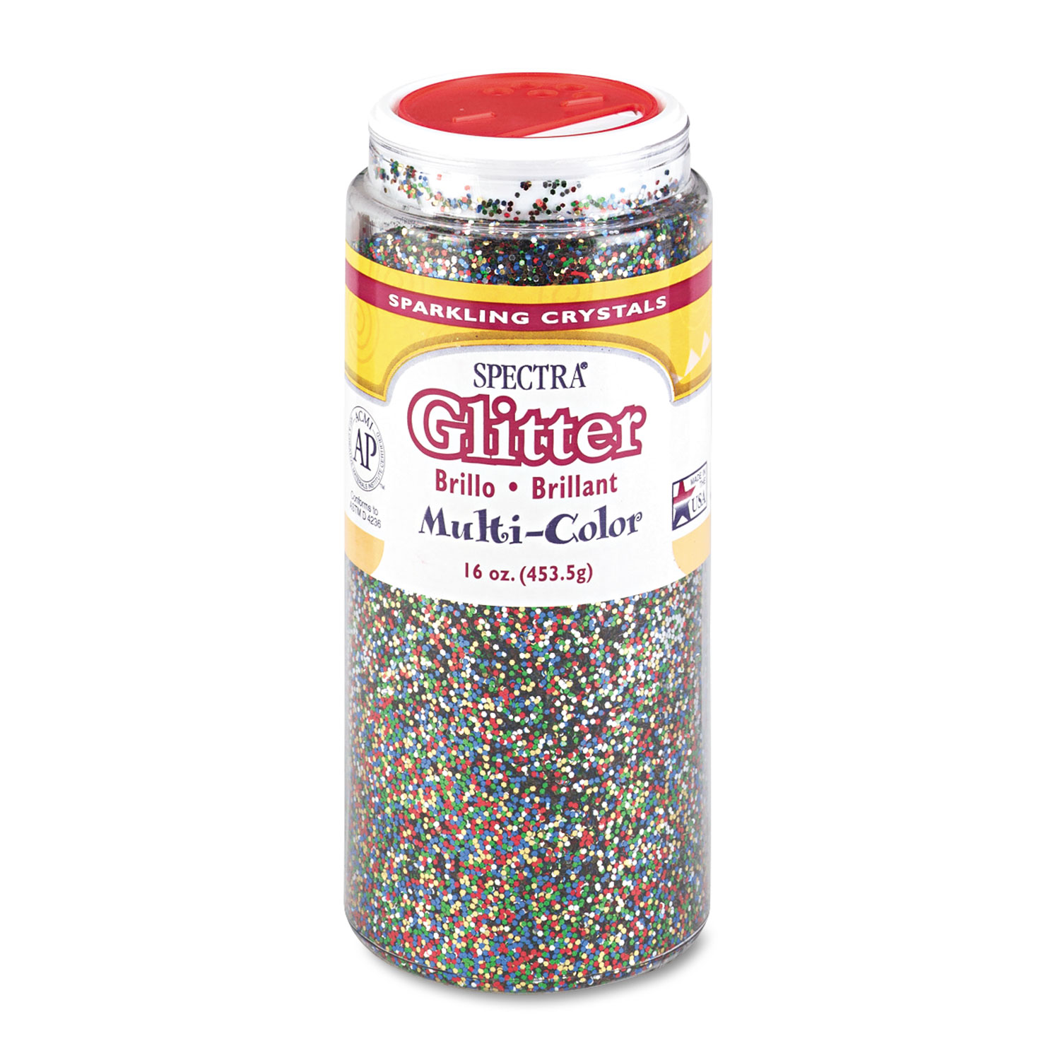 16 ounce Silver Glitter Shaker Bottle