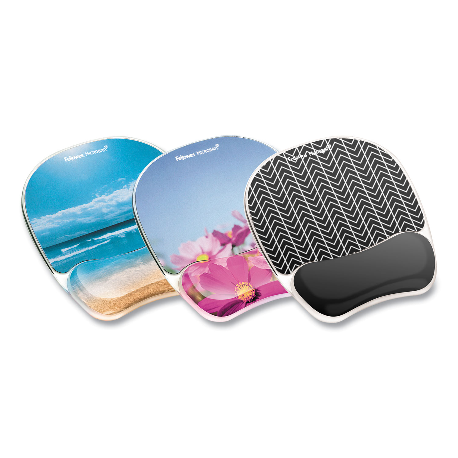 Fellowes Photo Gel Mouse Pad & Wrist Rest with Microban, Sandy (9179301)